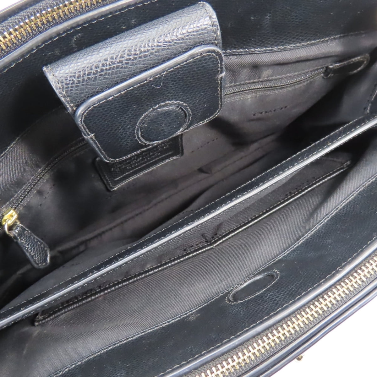 Coach Black Leather Tote Bag (Pre-Owned)