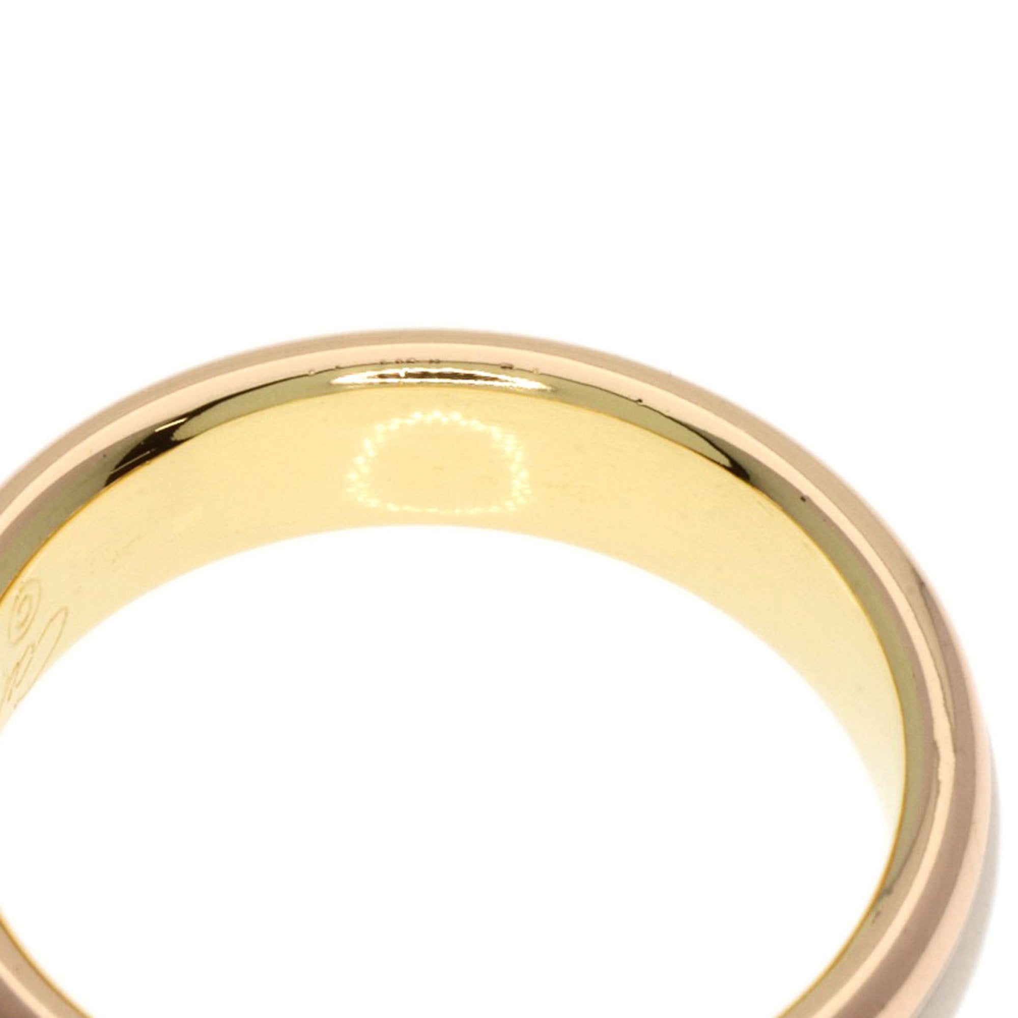 Cartier Pink Gold White Gold Yellow Gold Band Ring (Pre-Owned)