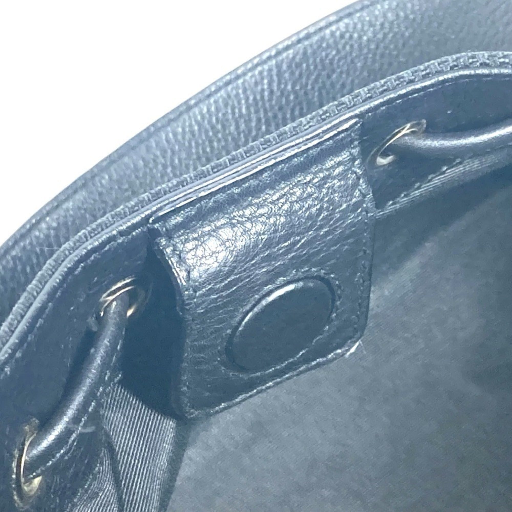 Bvlgari Black Leather Canvas Shoulder Bag Tote Bag (Pre-Owned)