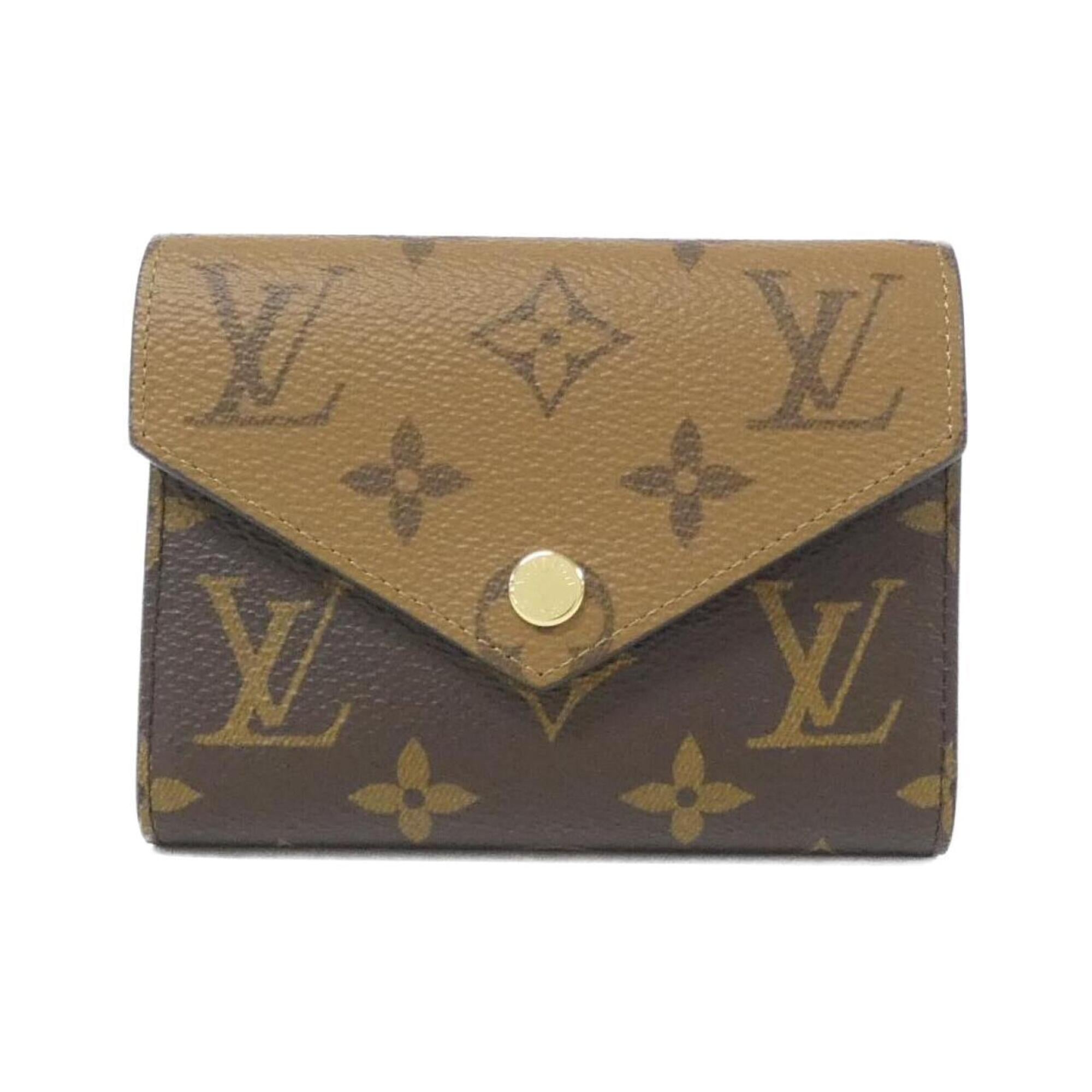 Louis Vuitton Monogram Reverse Marron Coated Canvas Wallet (Bi-Fold) (Pre-Owned)