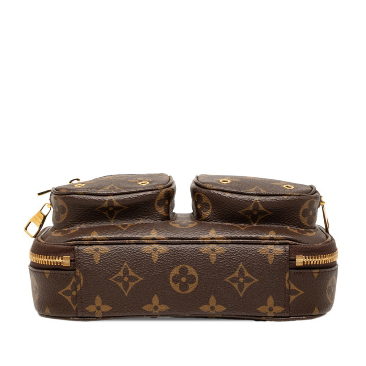 Louis Vuitton Brown Pvc Leather Handbag Pouch Shoulder Bag (Pre-Owned)