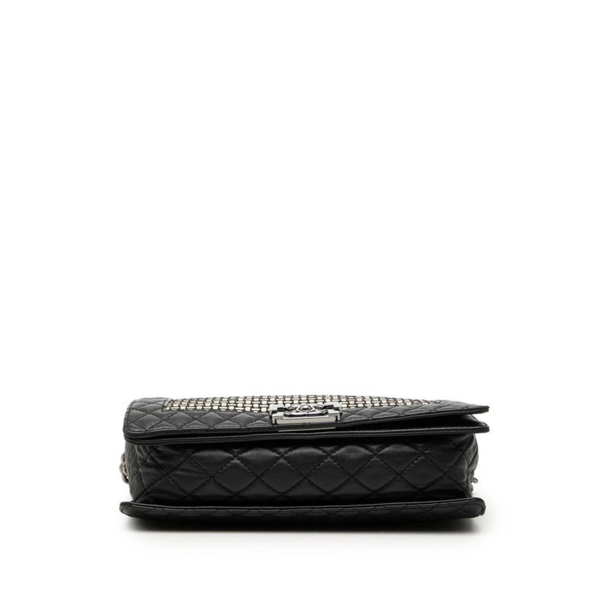 Chanel Beige Black Leather Shoulder Bag (Pre-Owned)