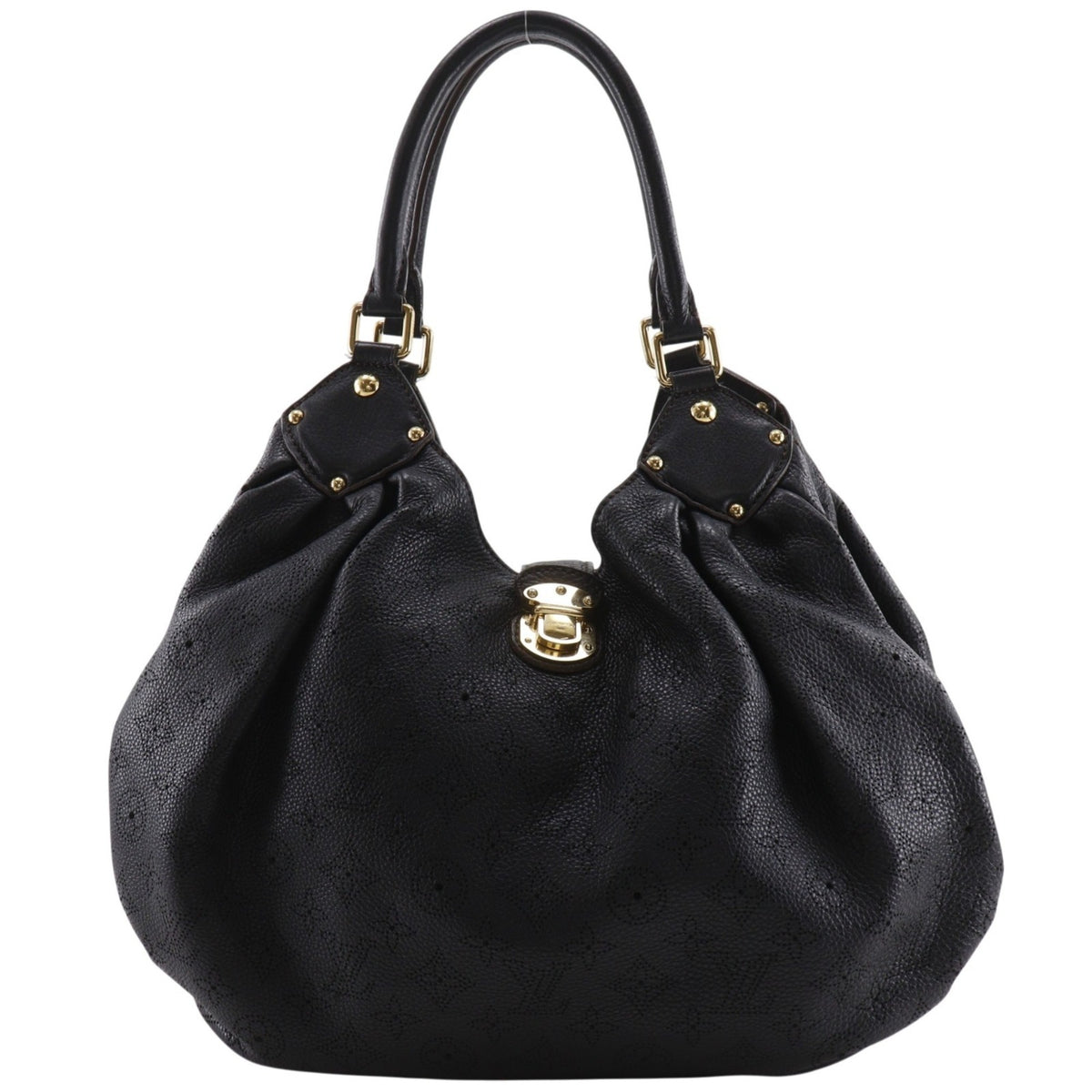Louis Vuitton Black Noir Mahina Leather Tote Bag (Pre-Owned)