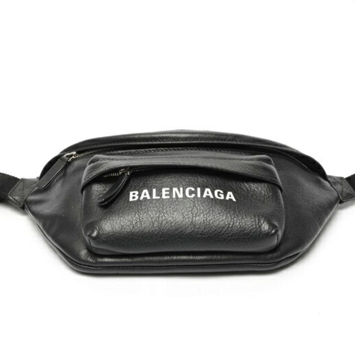 Balenciaga Black Leather Fanny Pack (Pre-Owned)