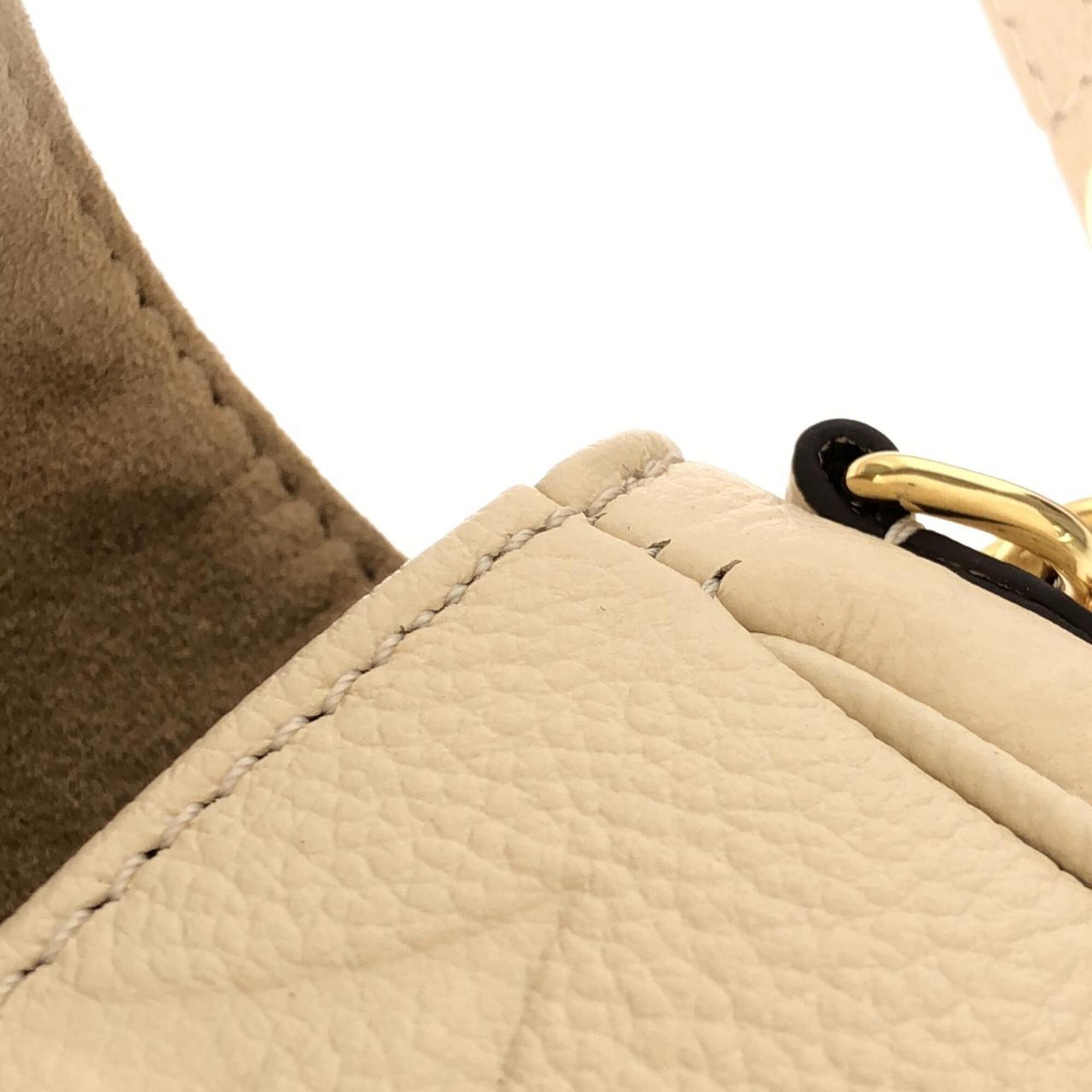 Louis Vuitton Beige Leather Shoulder Bag (Pre-Owned)