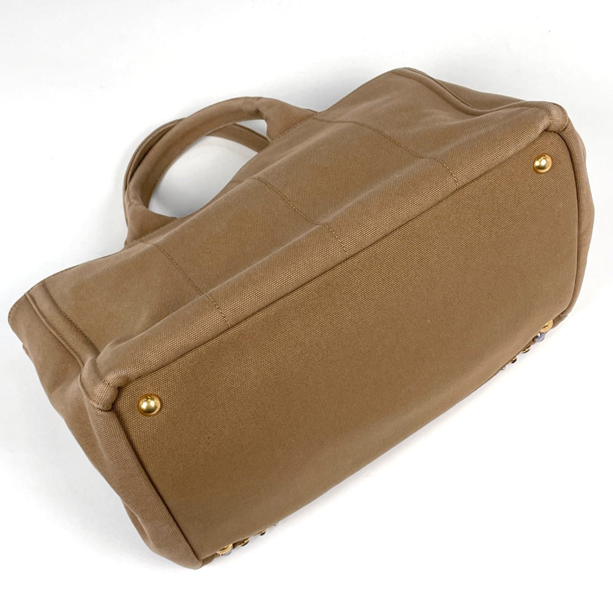 Prada Brown Canvas Tote Bag (Pre-Owned)