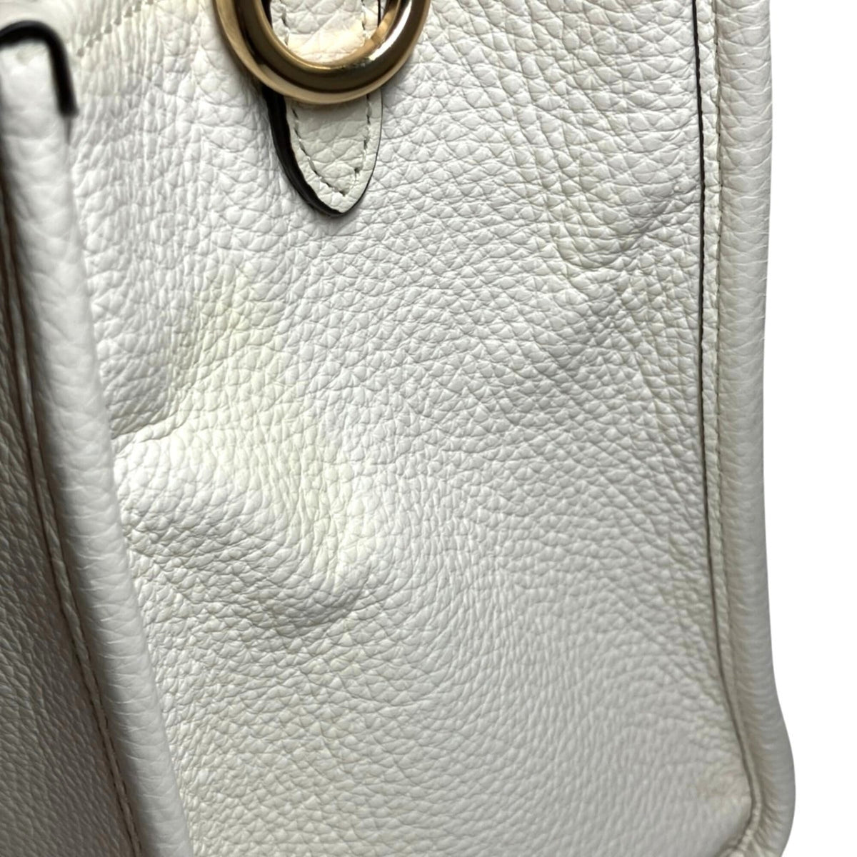 Coach White Leather Handbag (Pre-Owned)