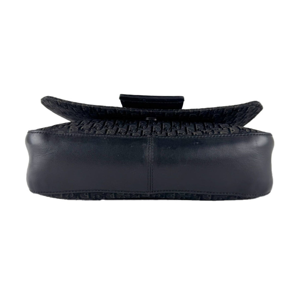 Christian Dior Black Canvas Leather Shoulder Bag (Pre-Owned)