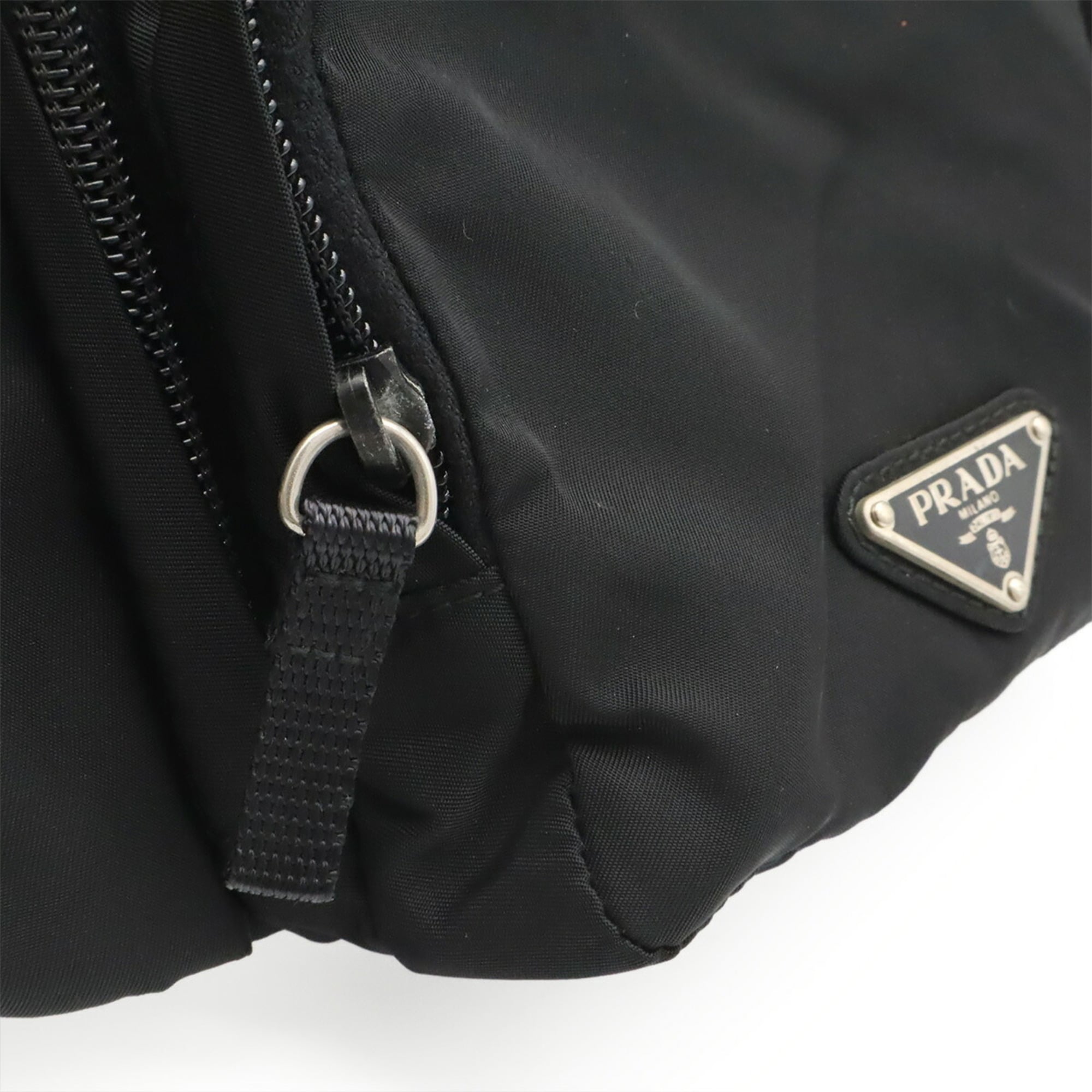 Prada Black Nero Nylon Fanny Pack Sling Bag (Pre-Owned)