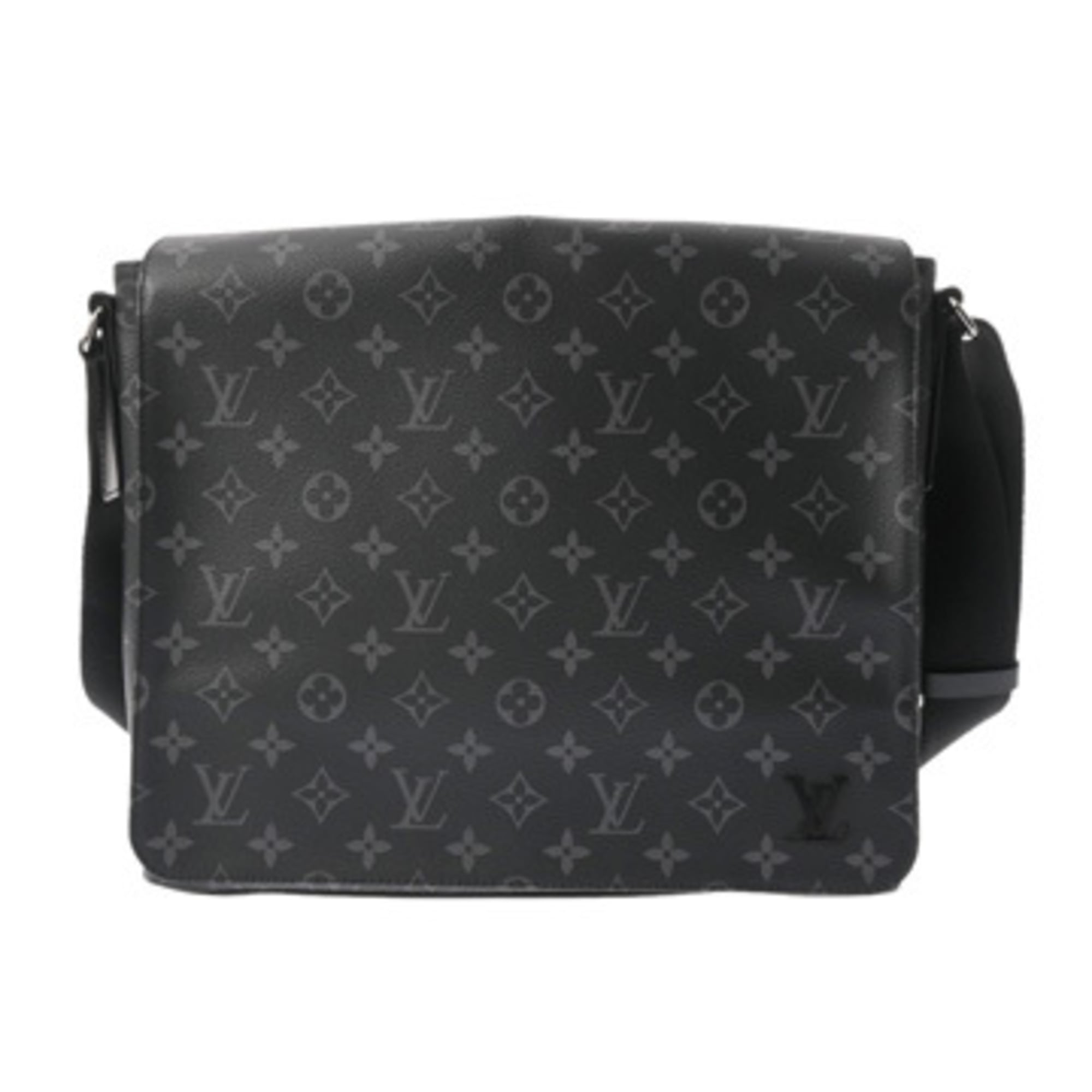 Louis Vuitton Black Monogram Canvas Shoulder Bag (Pre-Owned)