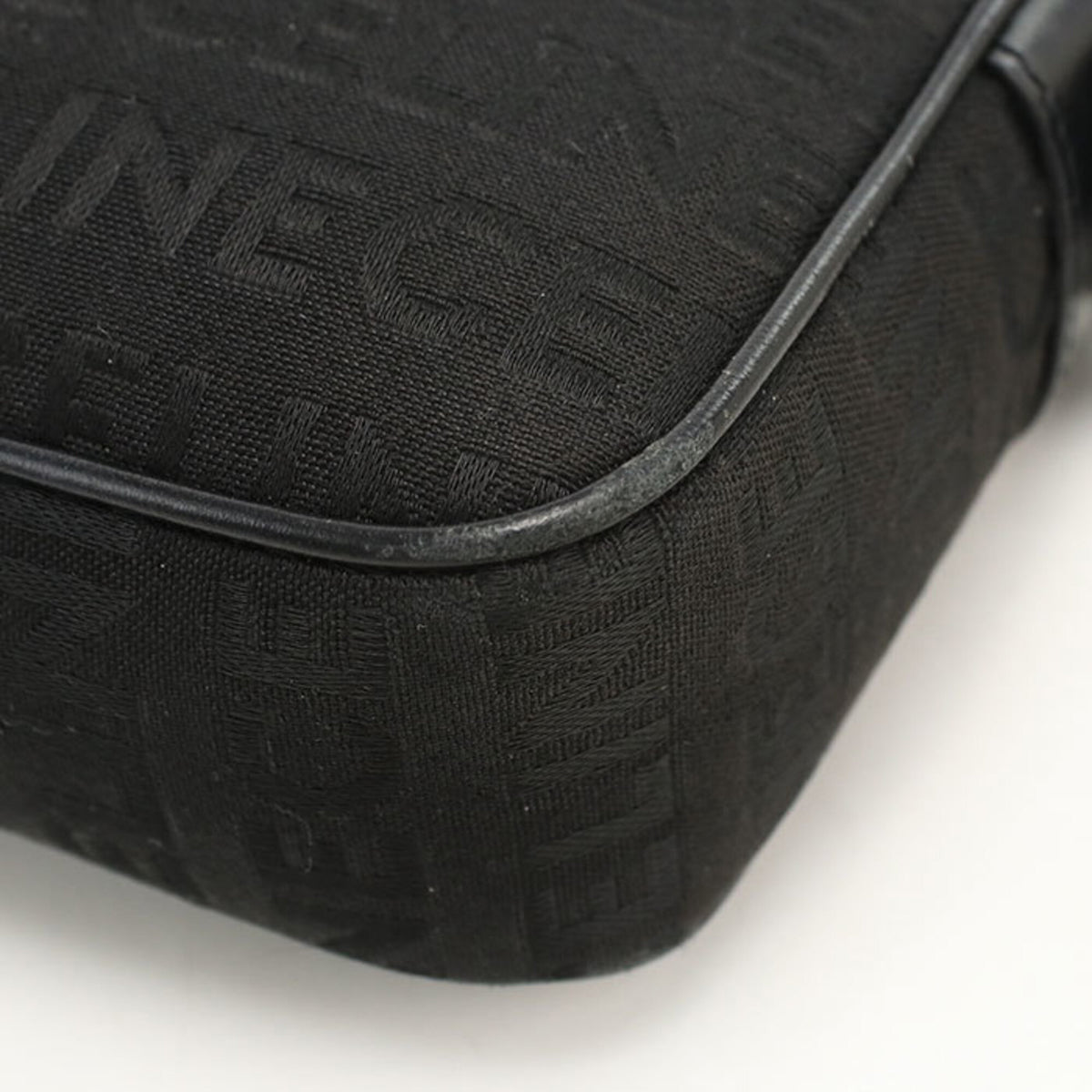 Celine Black Canvas Messenger Bag Shoulder Bag (Pre-Owned)
