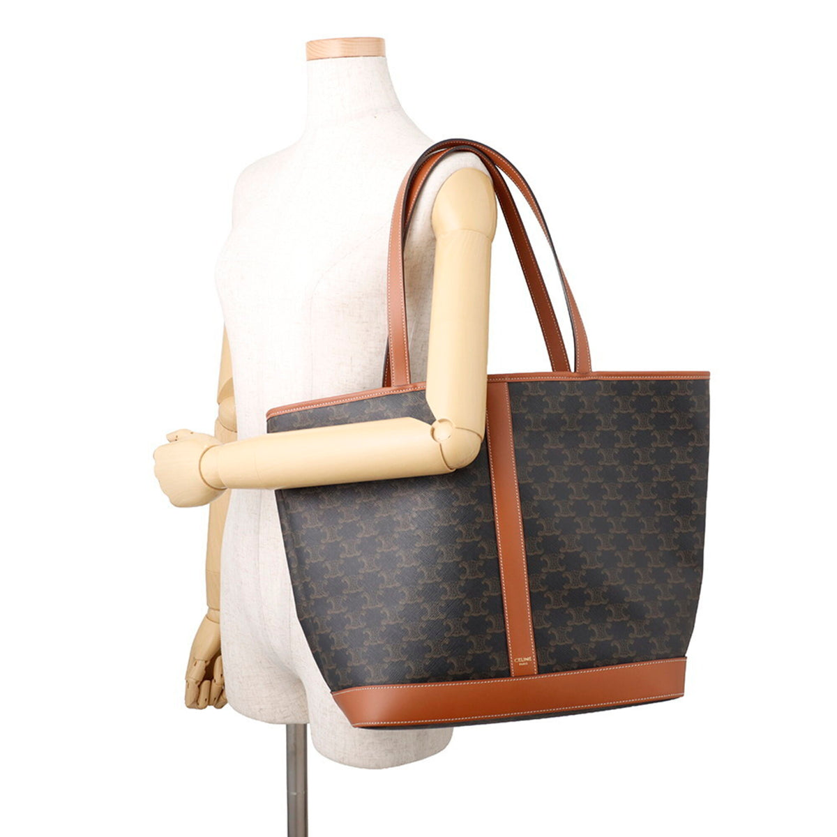 Celine Brown Pvc Leather Tote Bag (Pre-Owned)