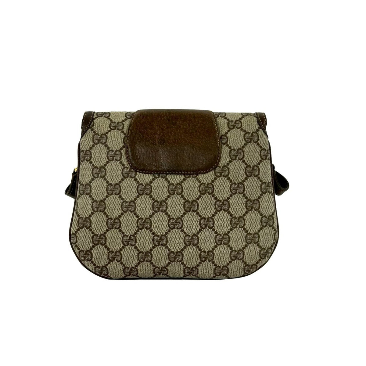 Gucci Brown Pvc Leather Pochette Shoulder Bag (Pre-Owned)