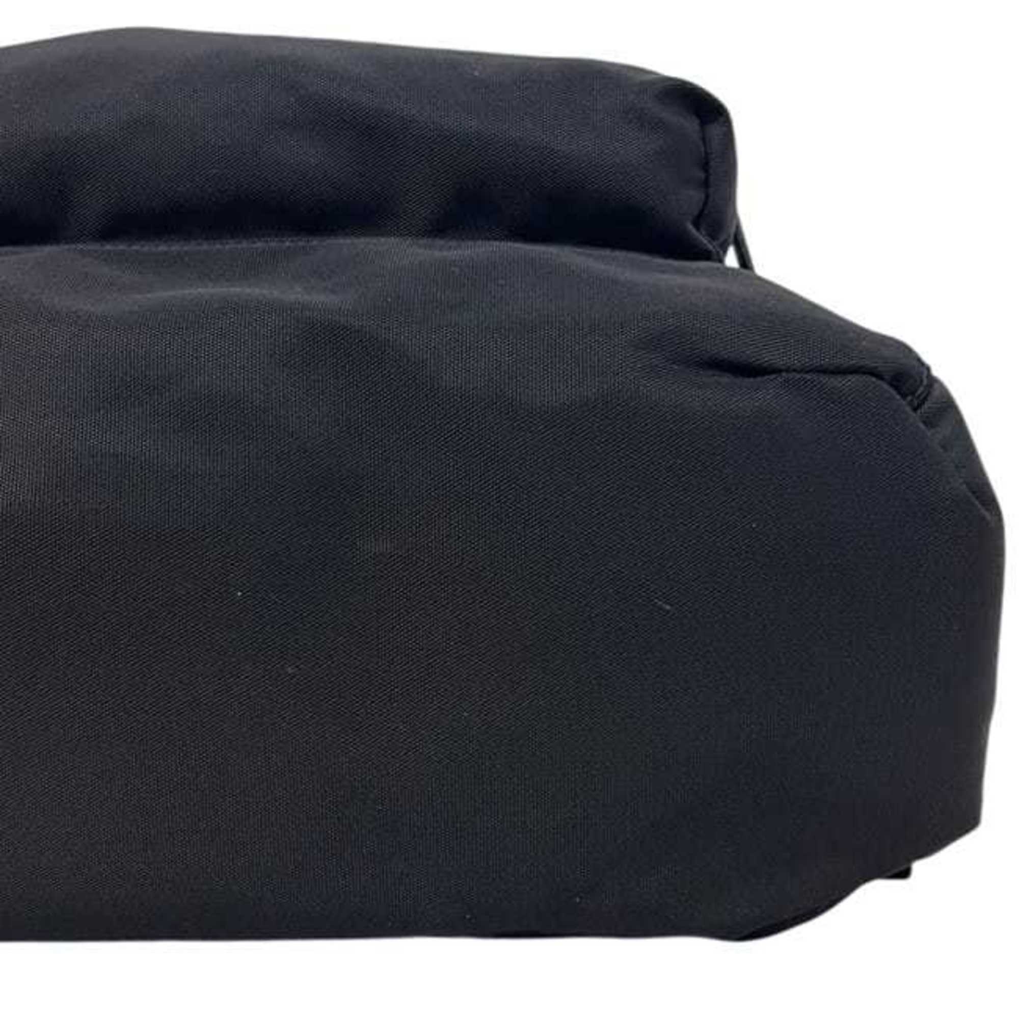 Balenciaga Black Canvas Leather Backpack (Pre-Owned)