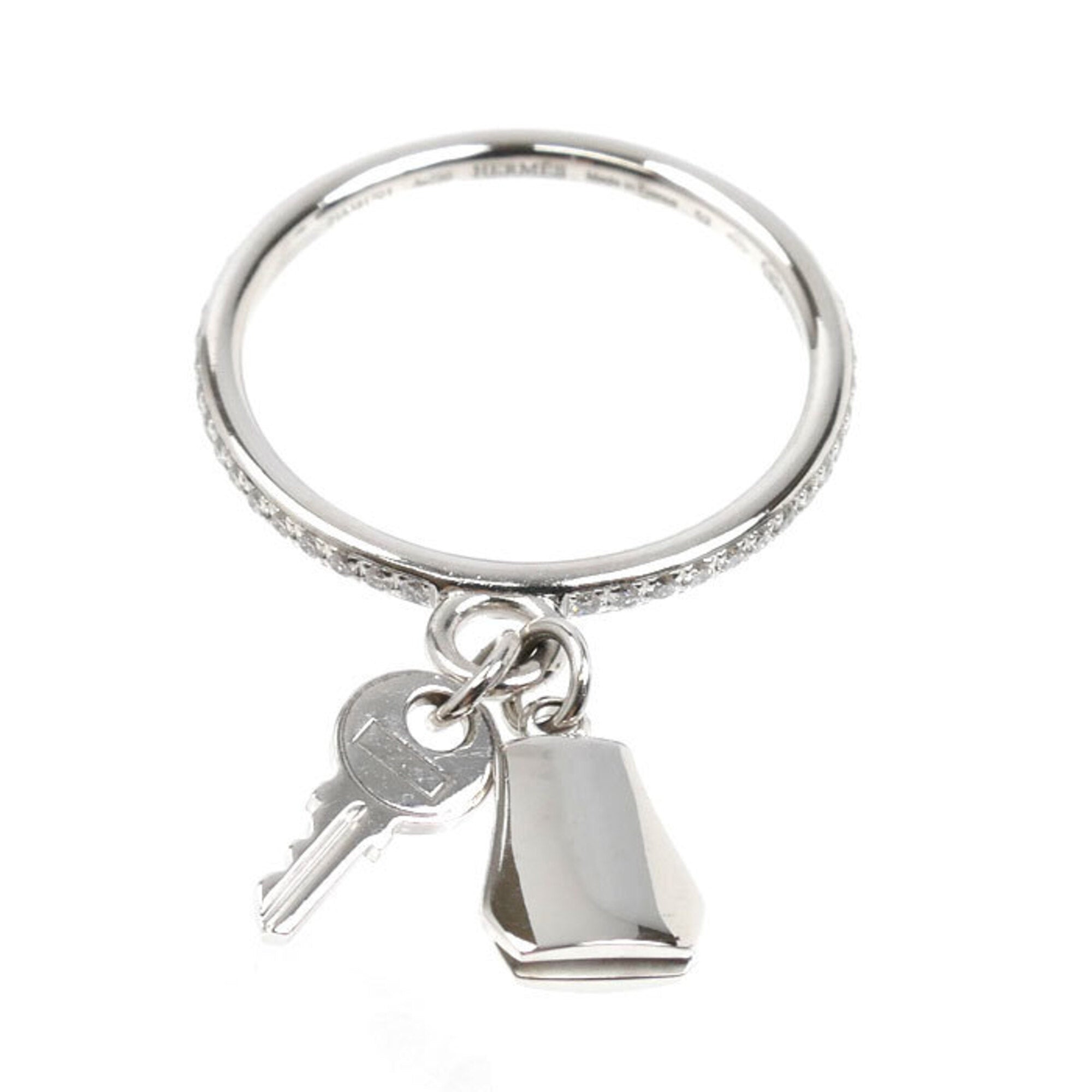 Hermes White Gold (18K) Band Ring (Pre-Owned)