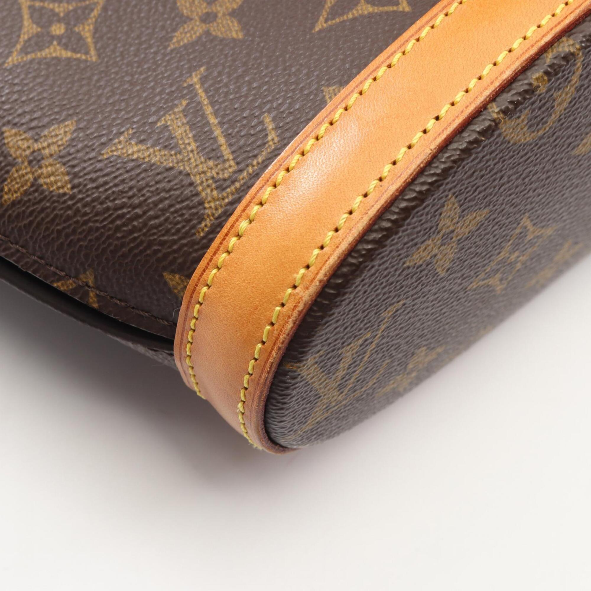 Louis Vuitton Brown Monogram Coated Canvas Leather Handbag Shoulder Bag (Pre-Owned)
