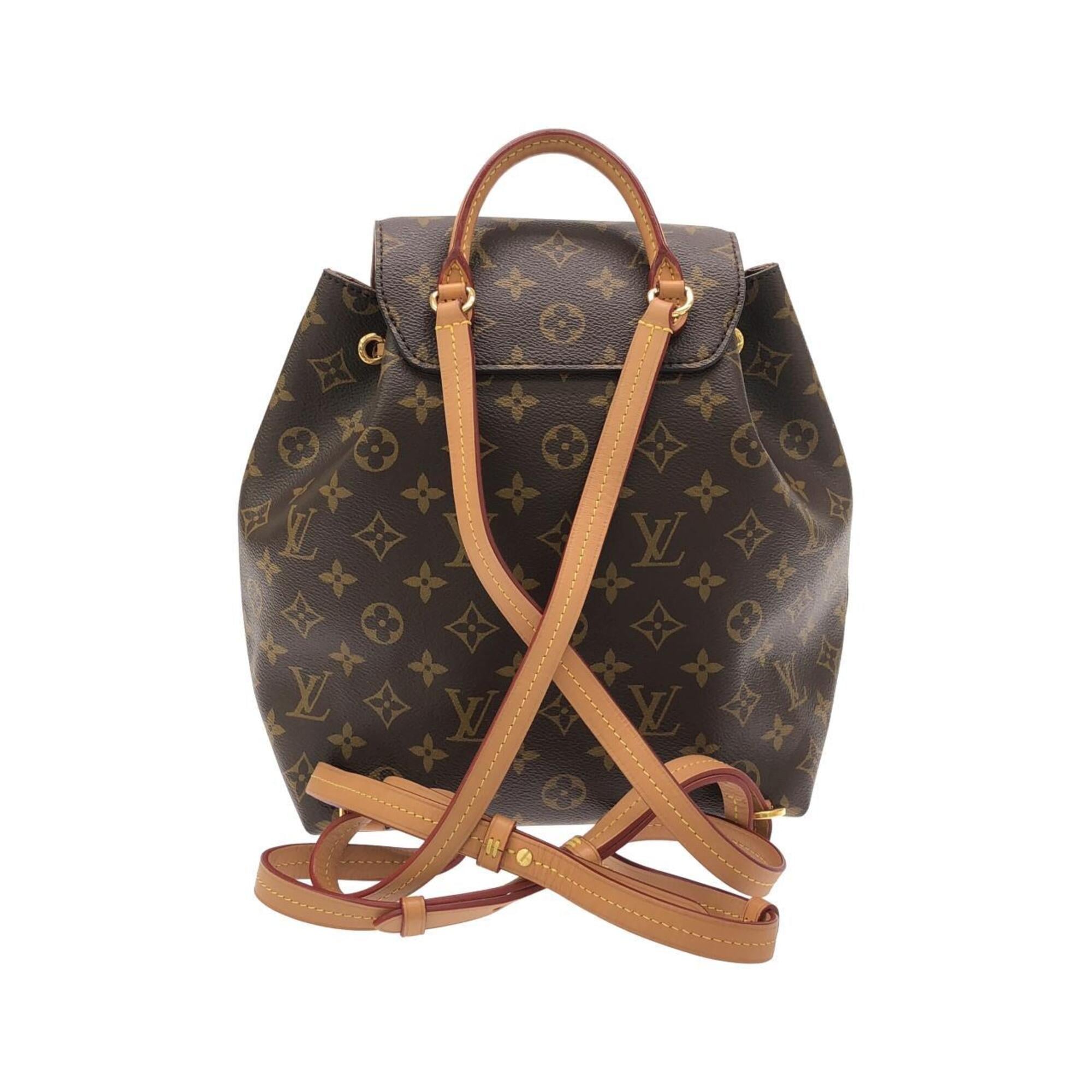 Louis Vuitton Brown Coated Canvas Backpack (Pre-Owned)