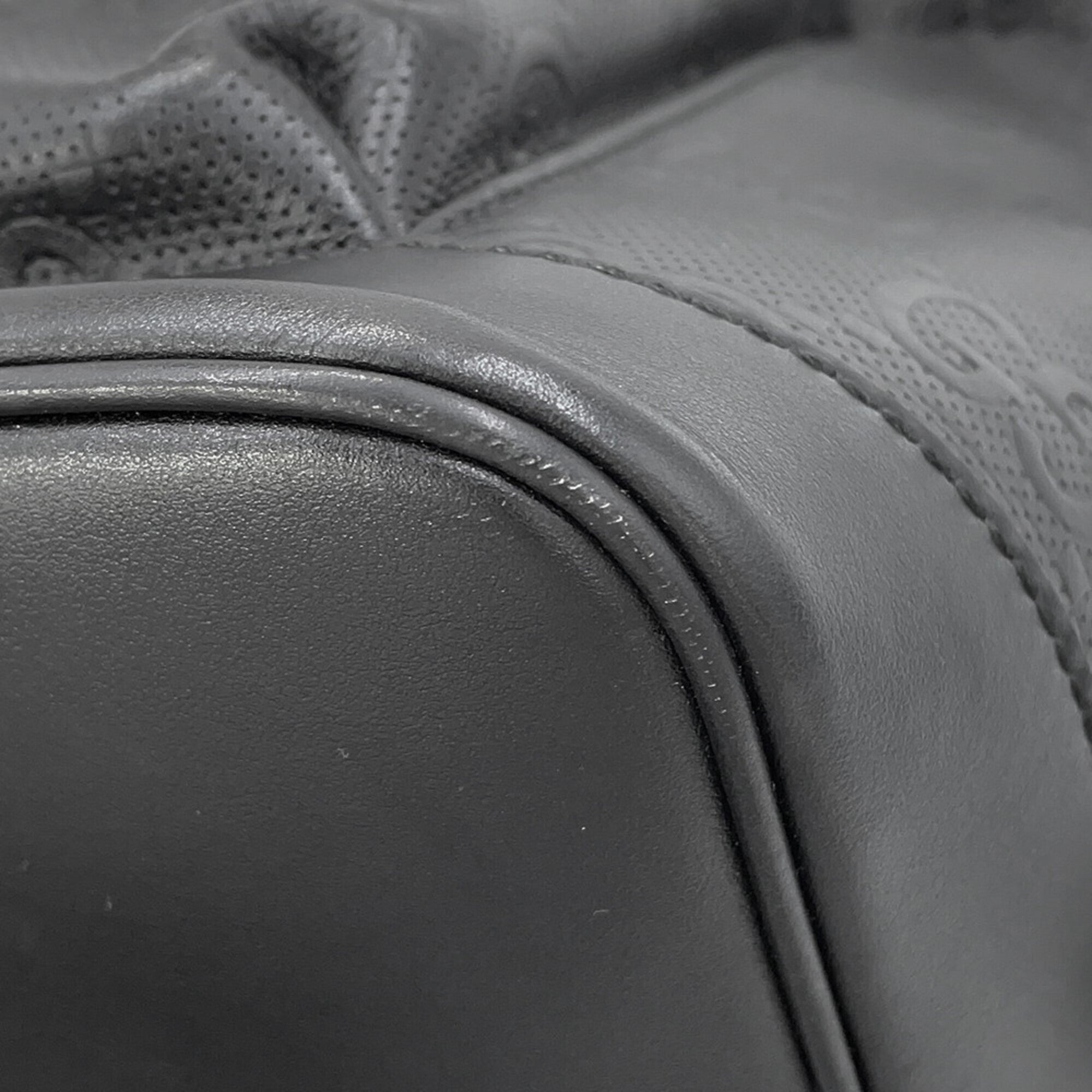 Gucci Black Embossed Leather Backpack (Pre-Owned)