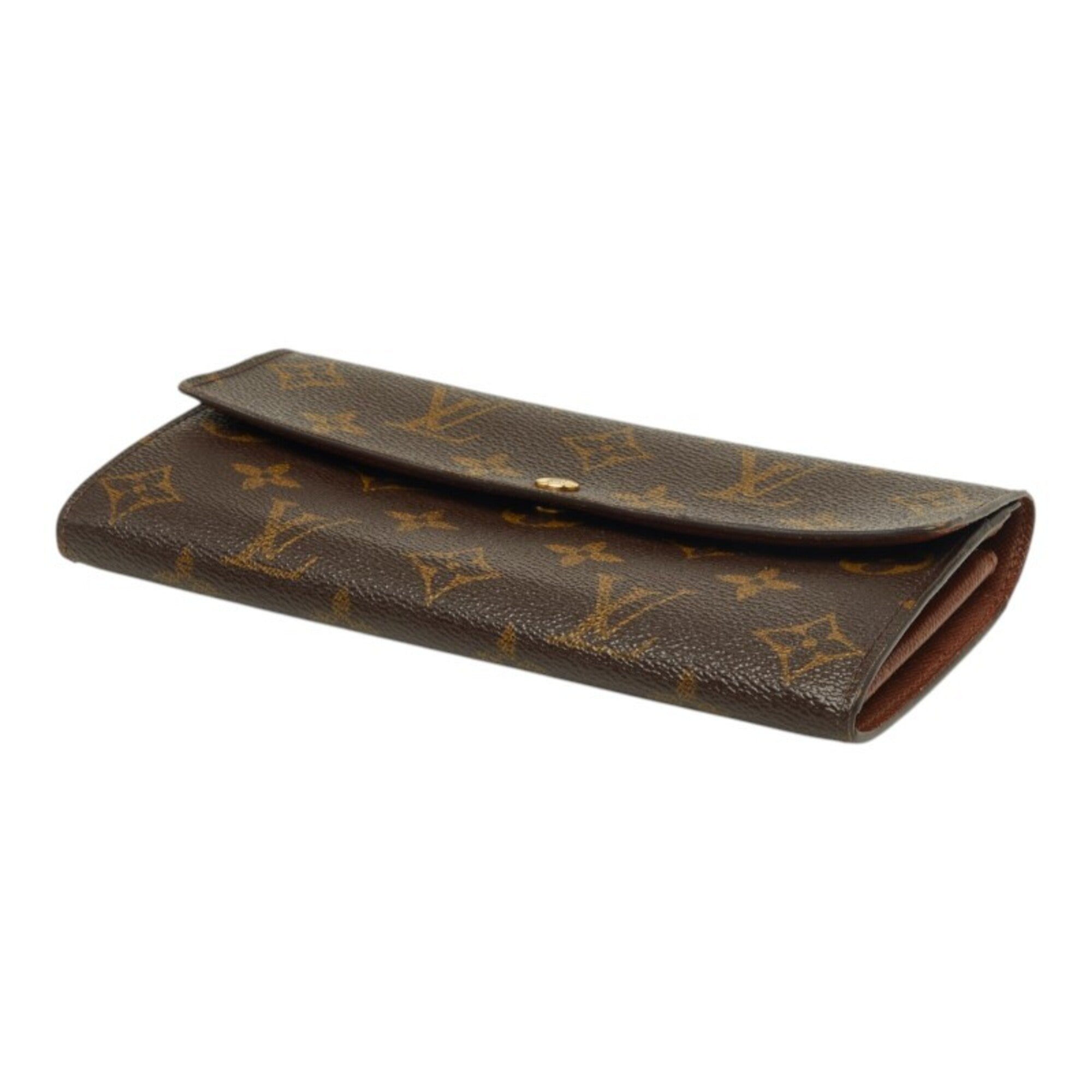 Louis Vuitton Brown Pvc Long Wallet (Bi-Fold) (Pre-Owned)