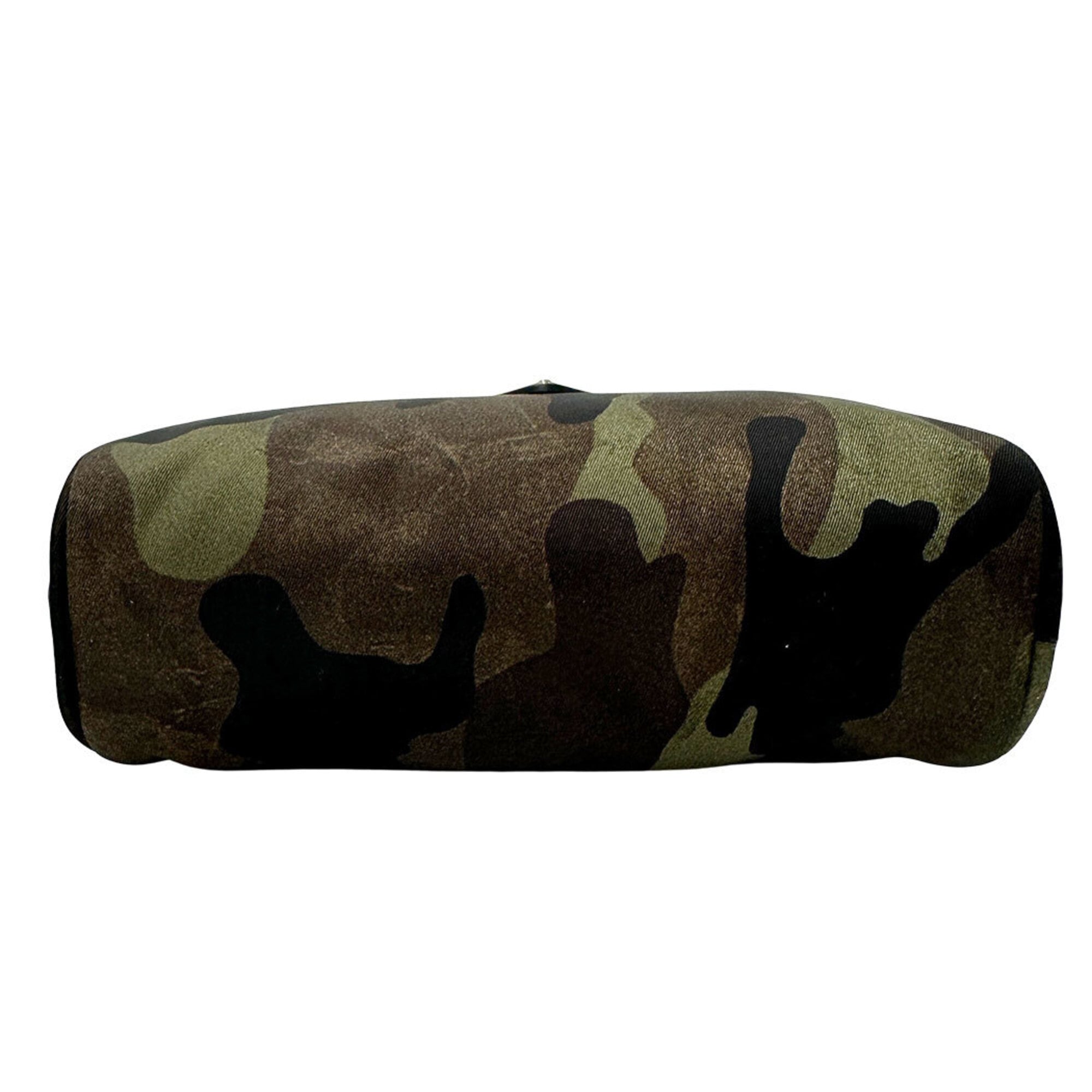 Prada Camouflage Khaki Nylon Handbag Pouch (Pre-Owned)