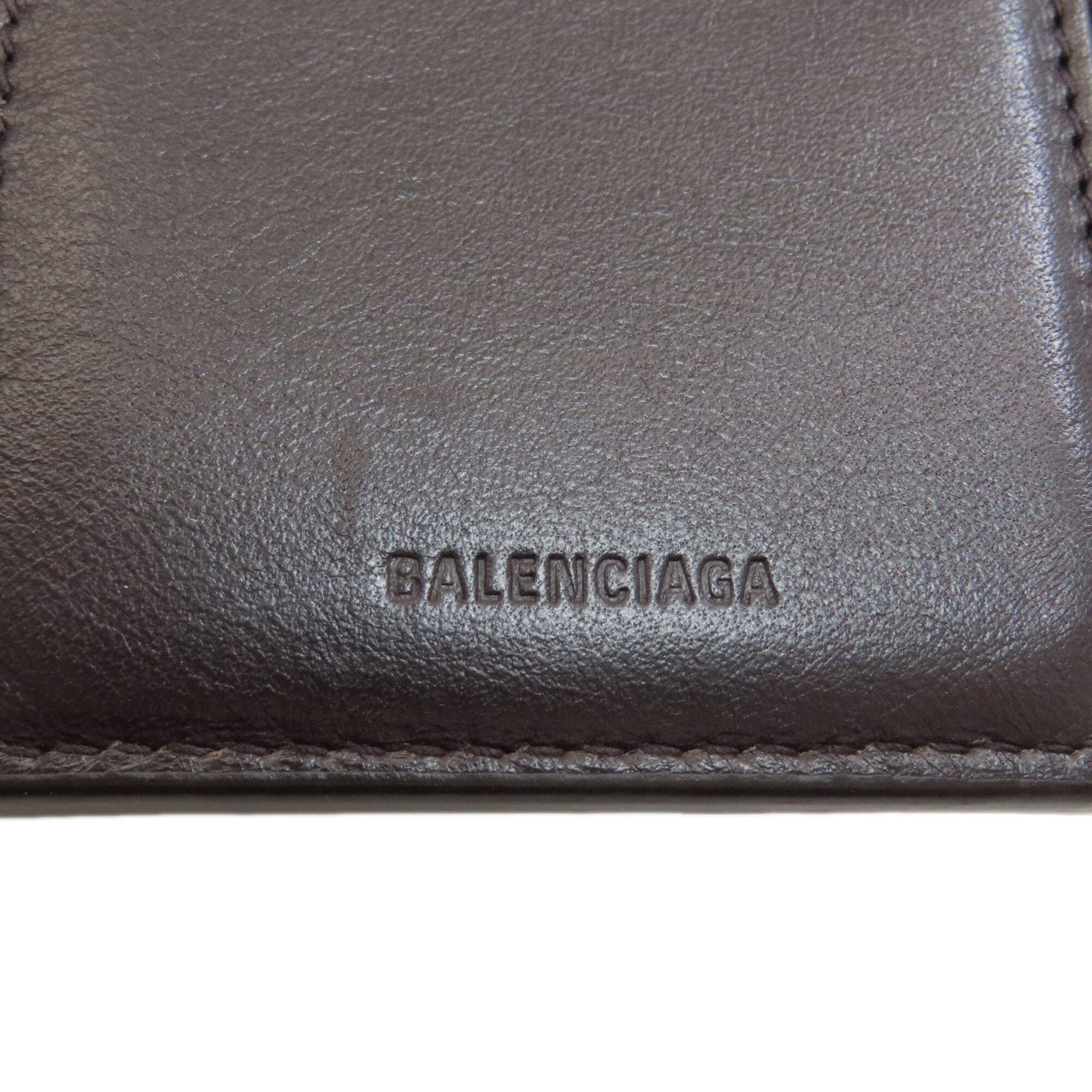 Balenciaga Dark Brown Leather Wallet (Bi-Fold) (Pre-Owned)