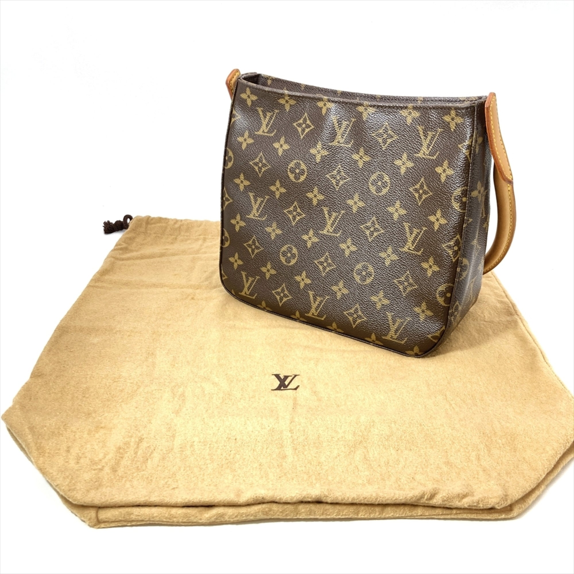 Louis Vuitton Brown Monogram Canvas Shoulder Bag (Pre-Owned)