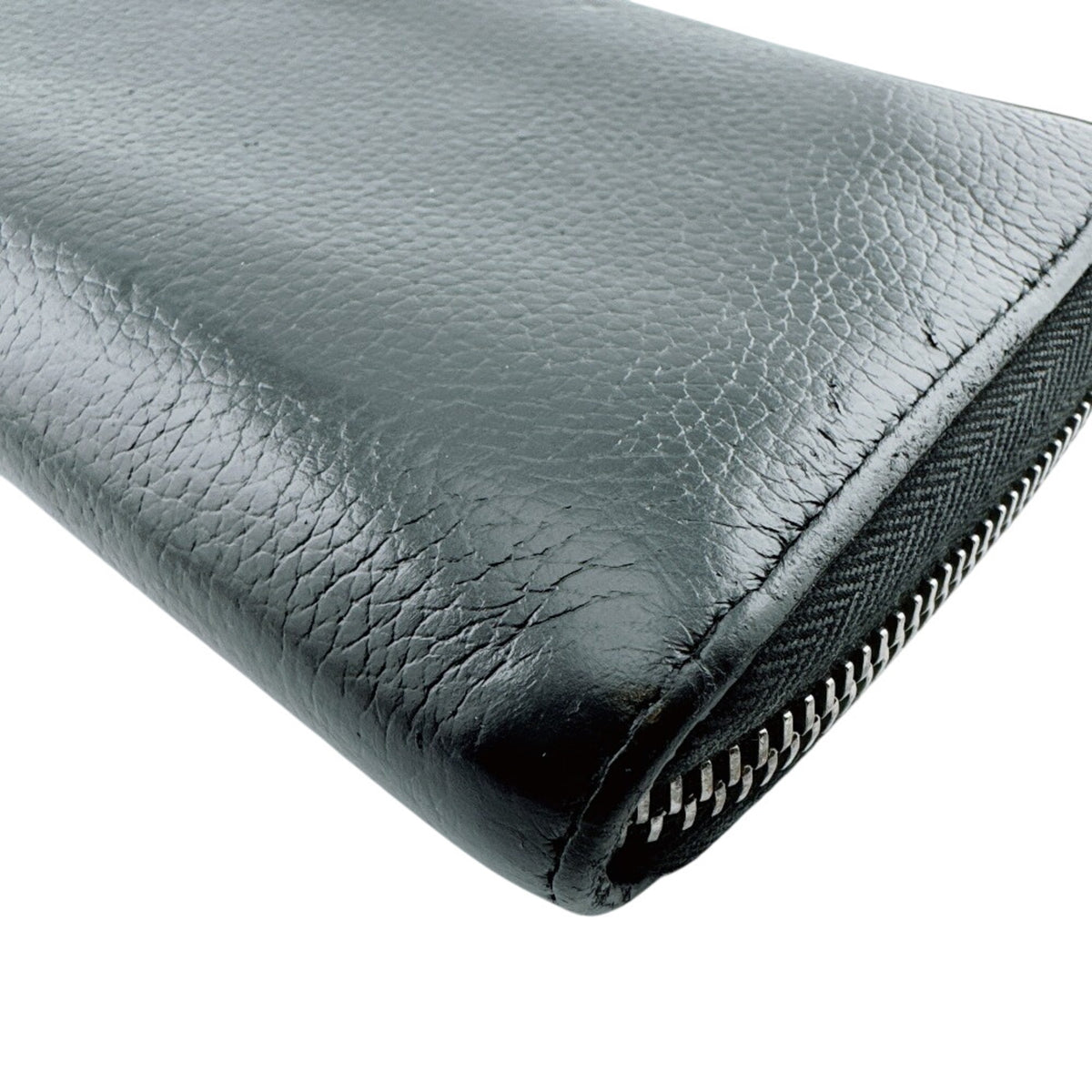 Christian Dior Black Leather Long Wallet (Bi-Fold) (Pre-Owned)