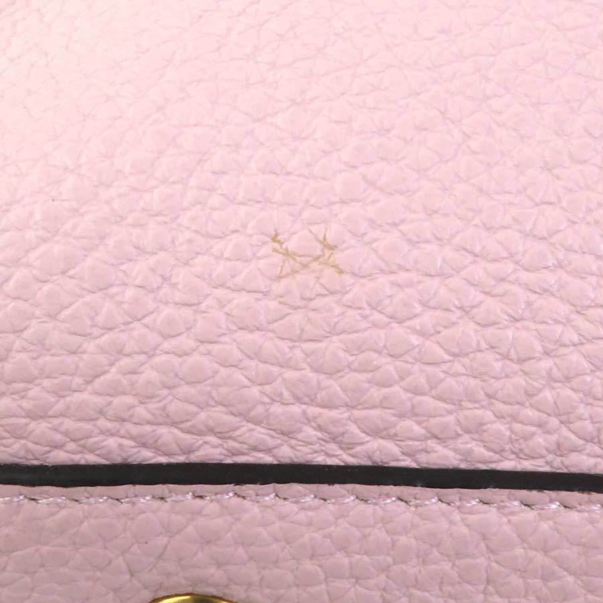 Salvatore Ferragamo Pink Leather Handbag Shoulder Bag (Pre-Owned)