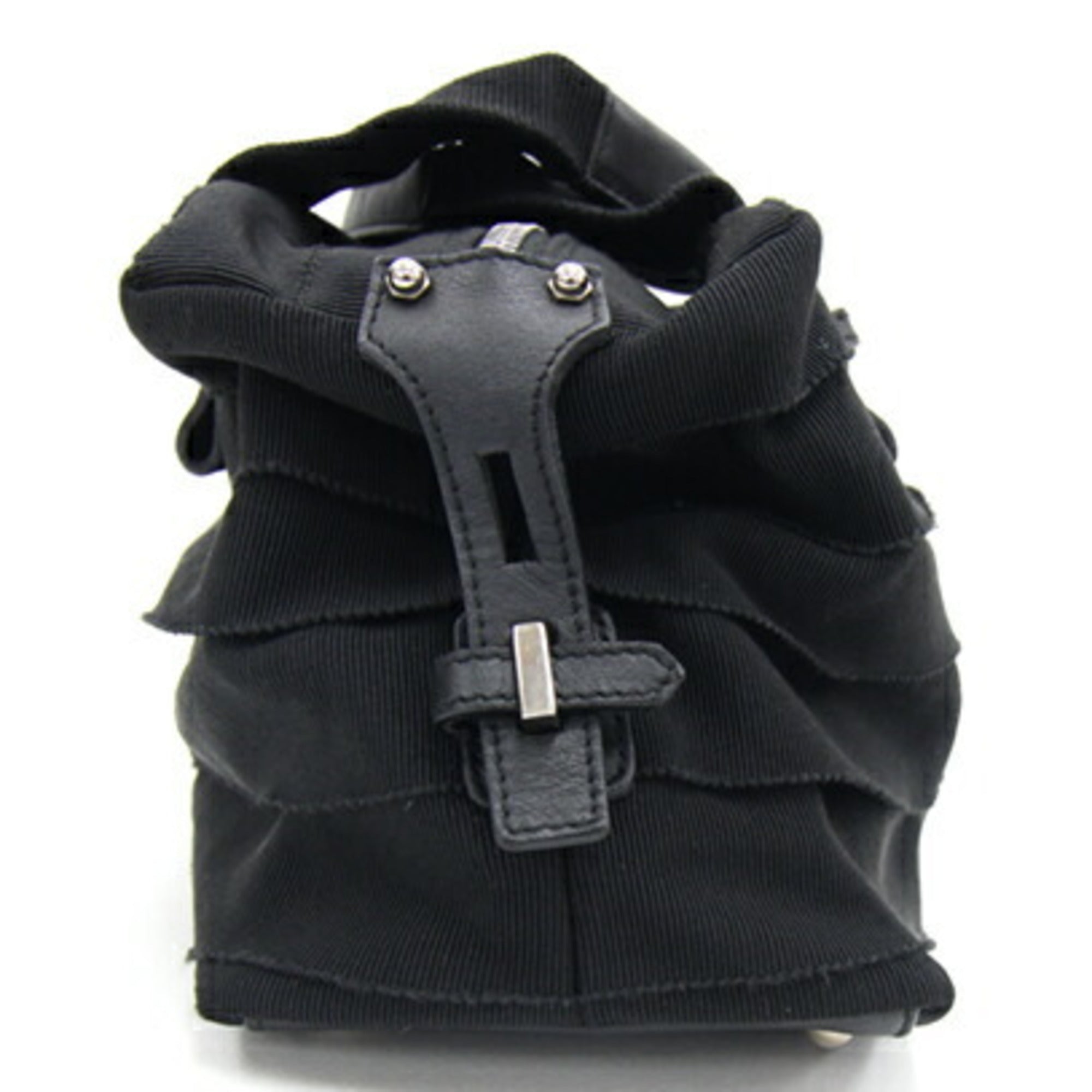 Salvatore Ferragamo Black Canvas Handbag (Pre-Owned)