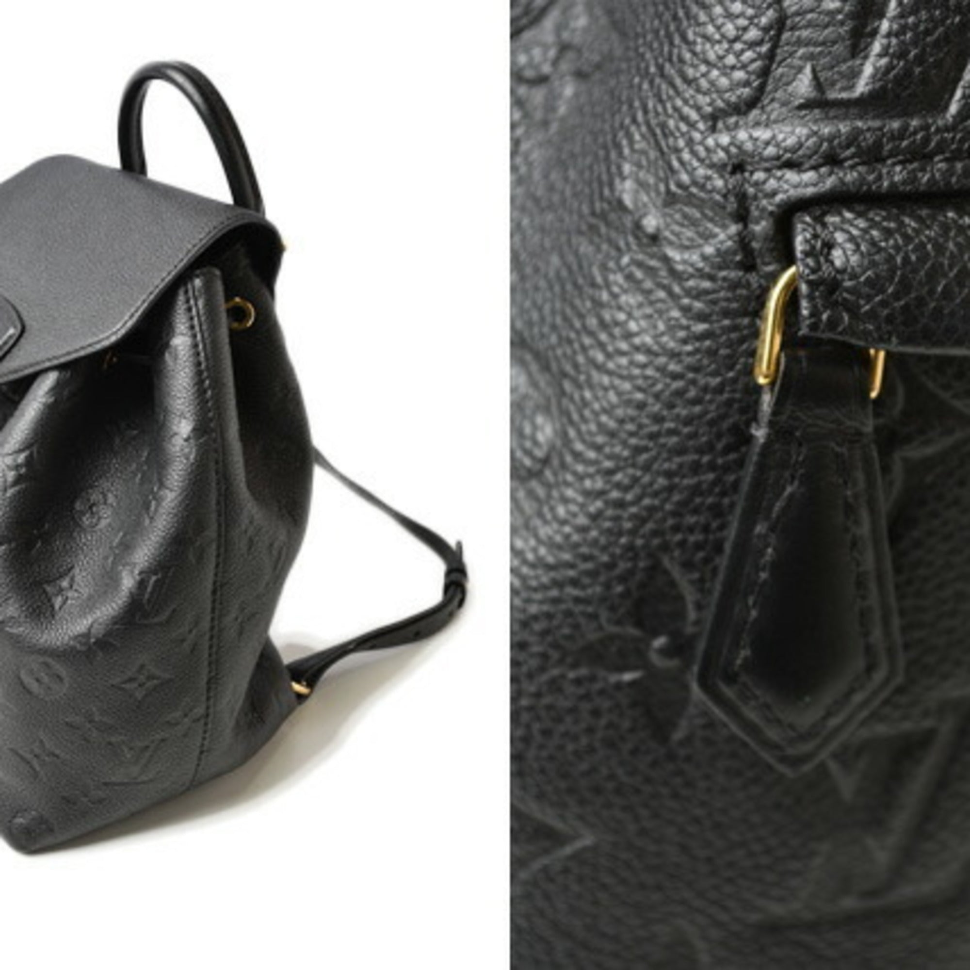 Louis Vuitton Black Monogram Empreinte Leather Backpack (Pre-Owned)