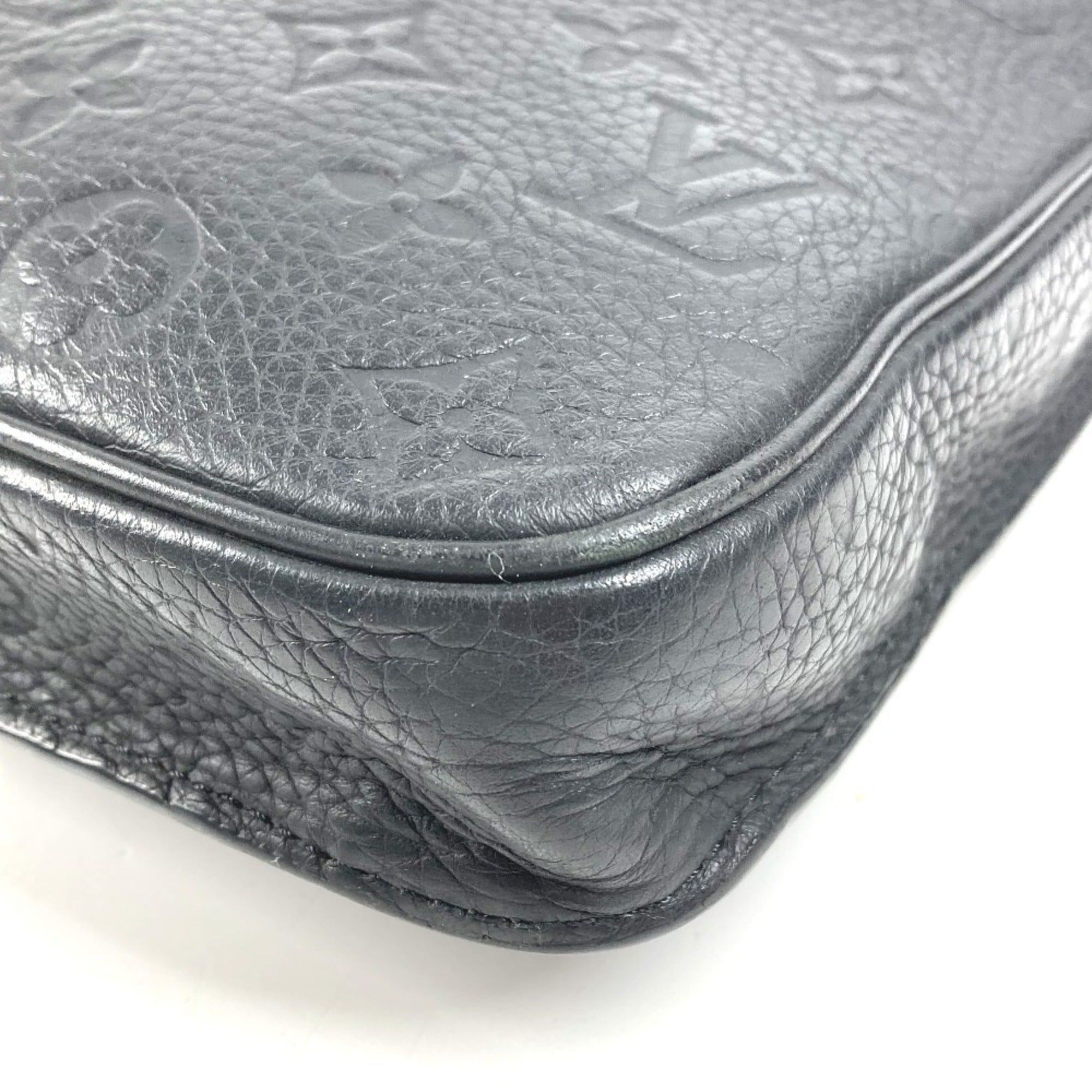 Louis Vuitton Taurillon Black Leather Briefcase Handbag Shoulder Bag Tote Bag (Pre-Owned)