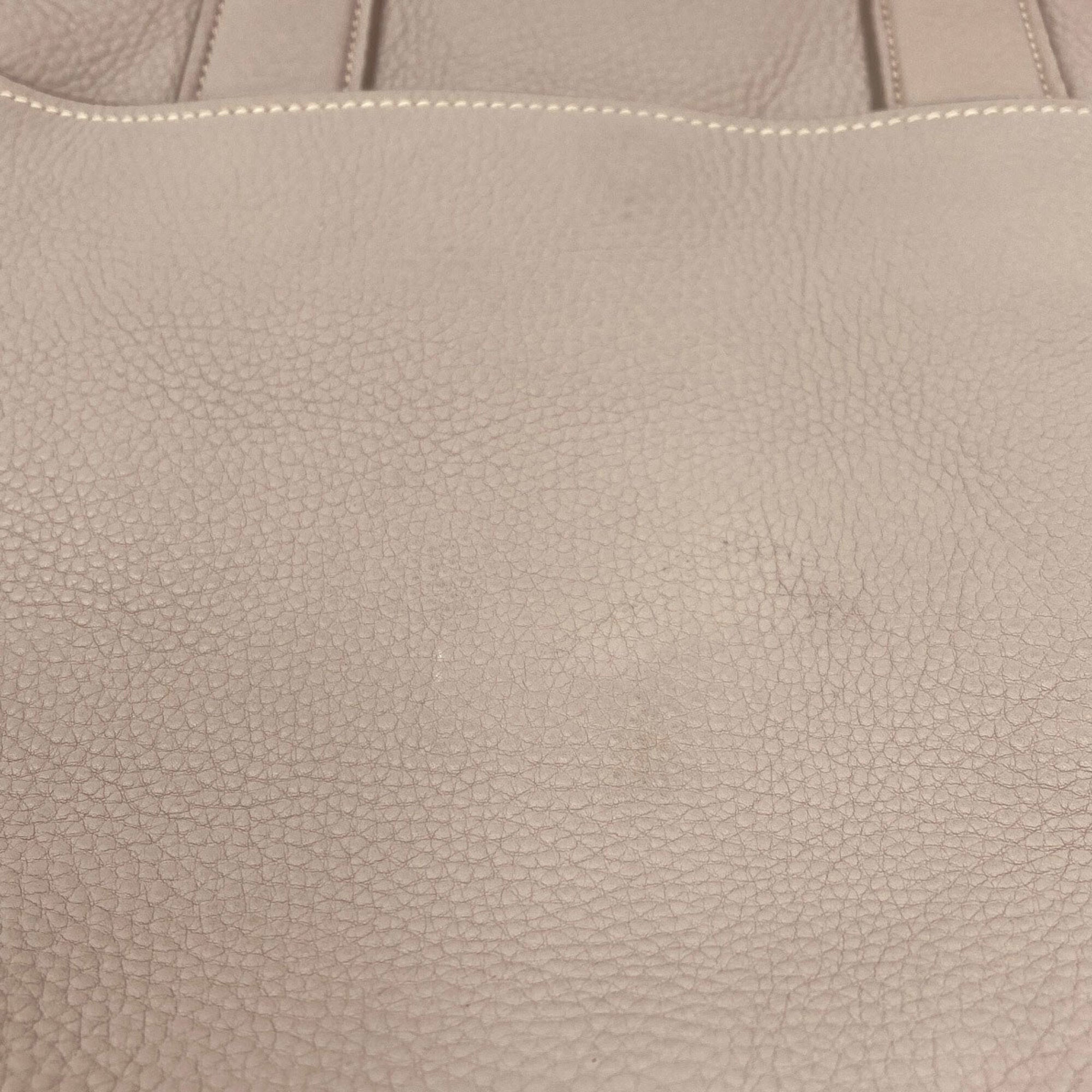 Miu Miu Gray Leather Tote Bag (Pre-Owned)