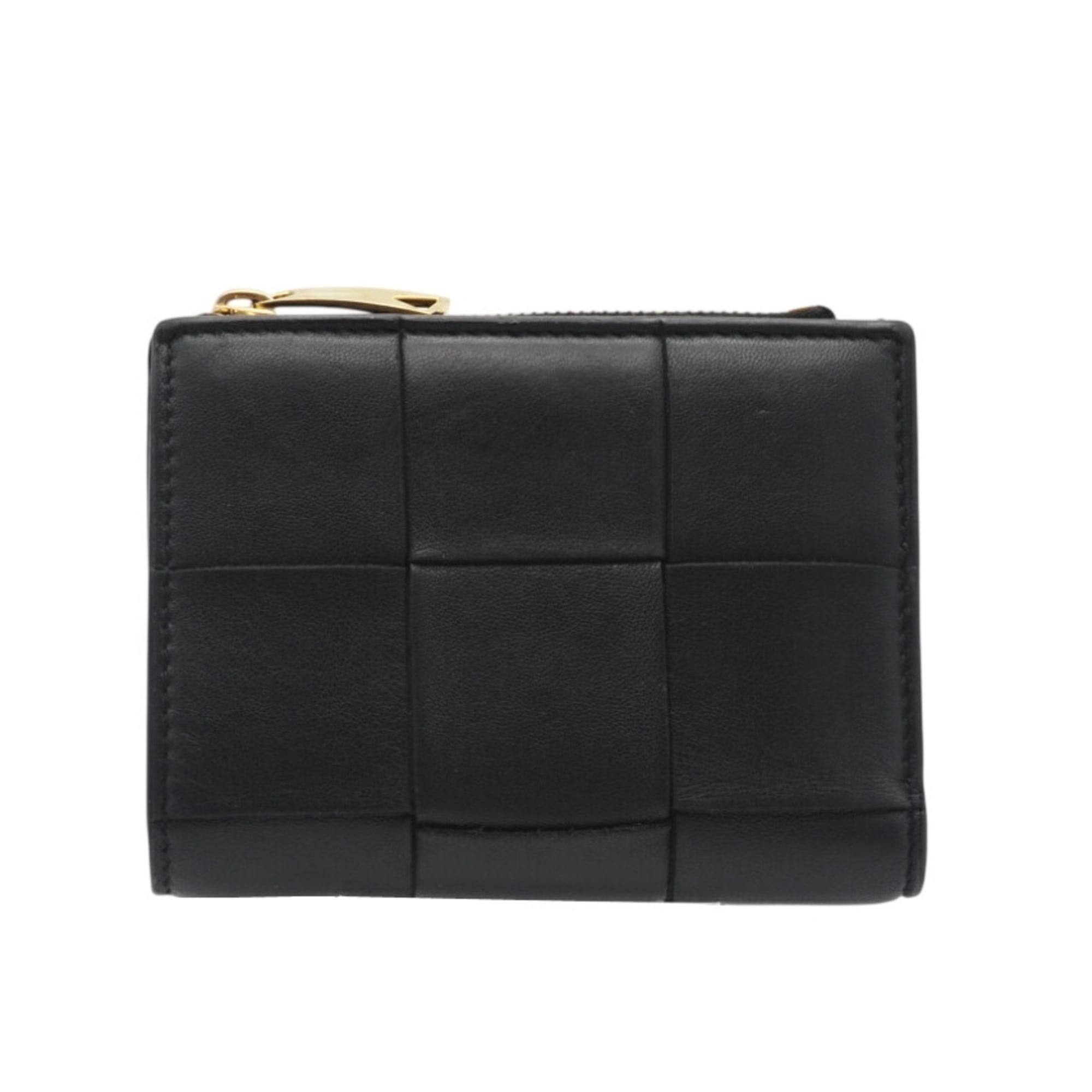 Bottega Veneta Intrecciato Black Intrecciato Wallet (Bi-Fold) (Pre-Owned)