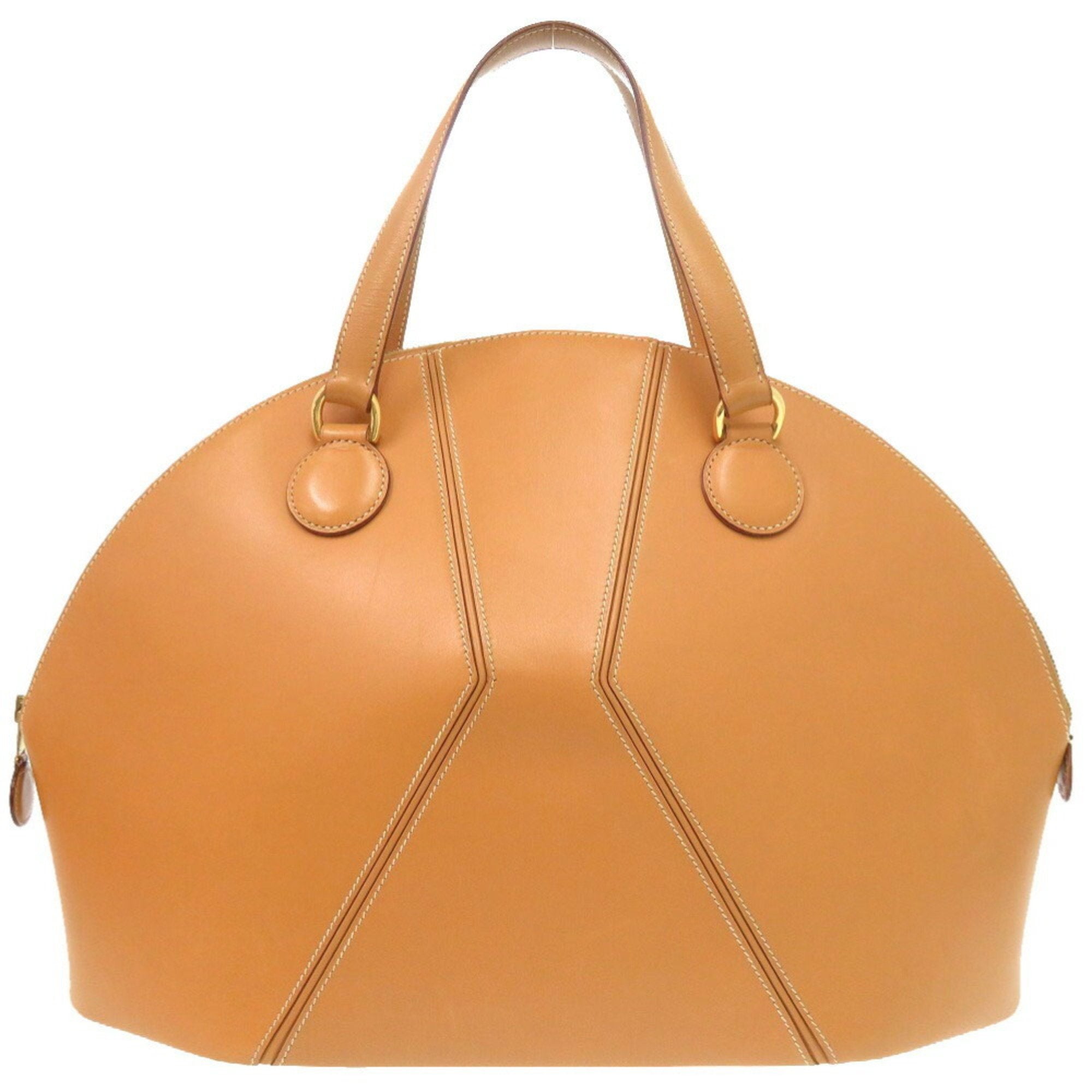 Hermes Natural Chamonix Leather Handbag (Pre-Owned)
