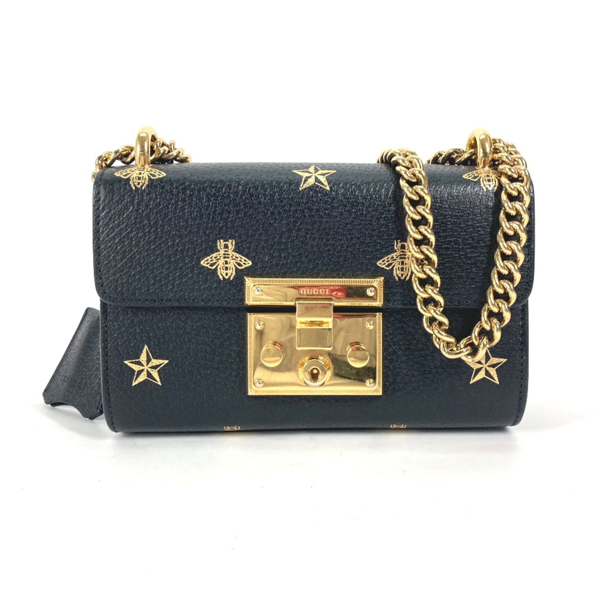 Gucci Black Leather Shoulder Bag (Pre-Owned)