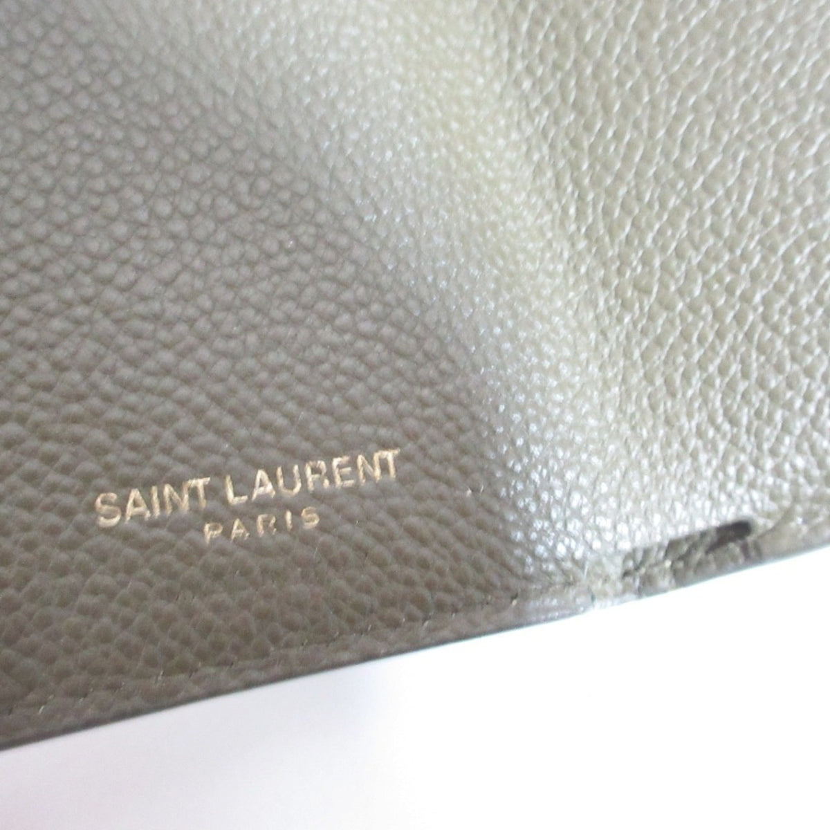 Saint Laurent Khaki Wallet (Tri-Fold) (Pre-Owned)