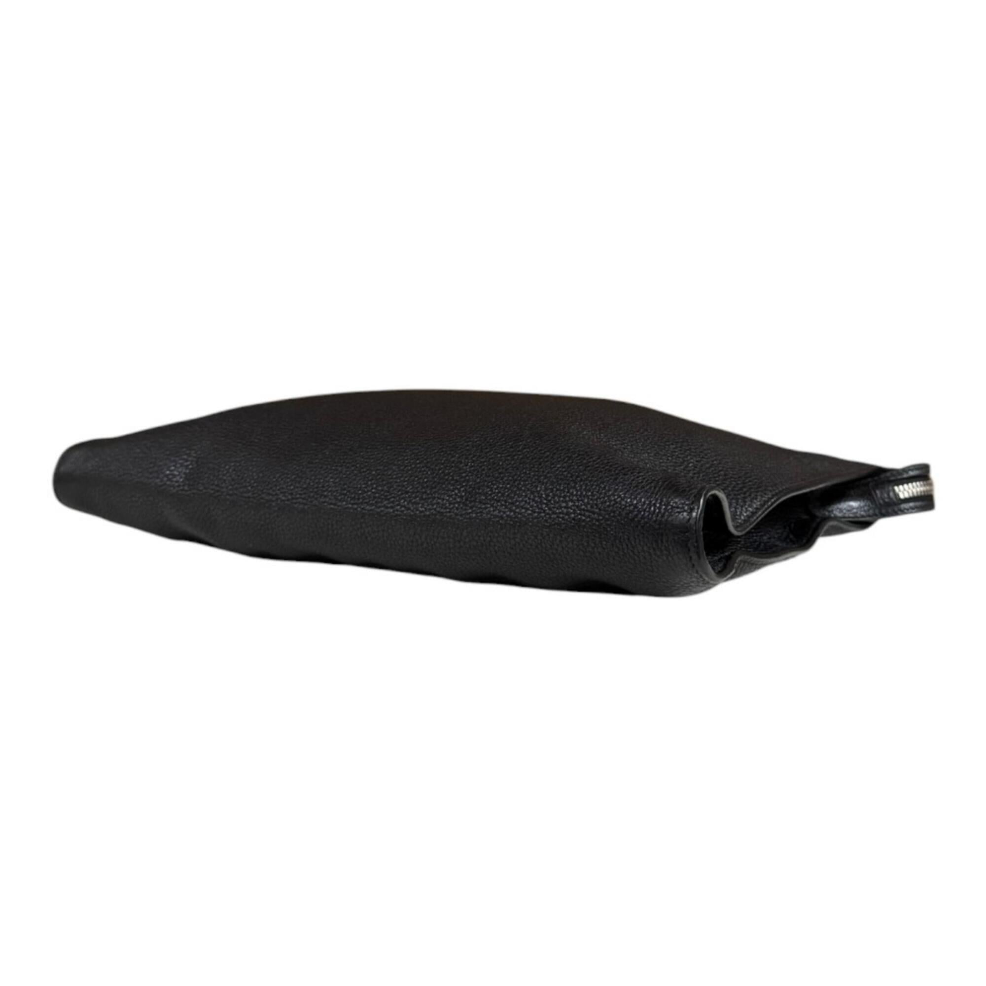 Prada Black Leather Clutch Bag (Pre-Owned)