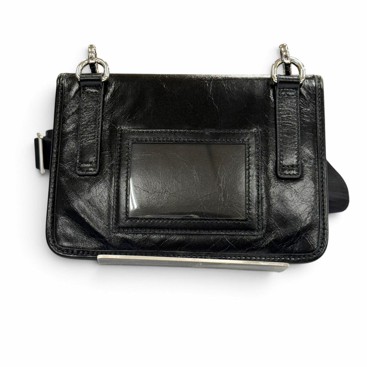 Prada Black Leather Shoulder Bag (Pre-Owned)