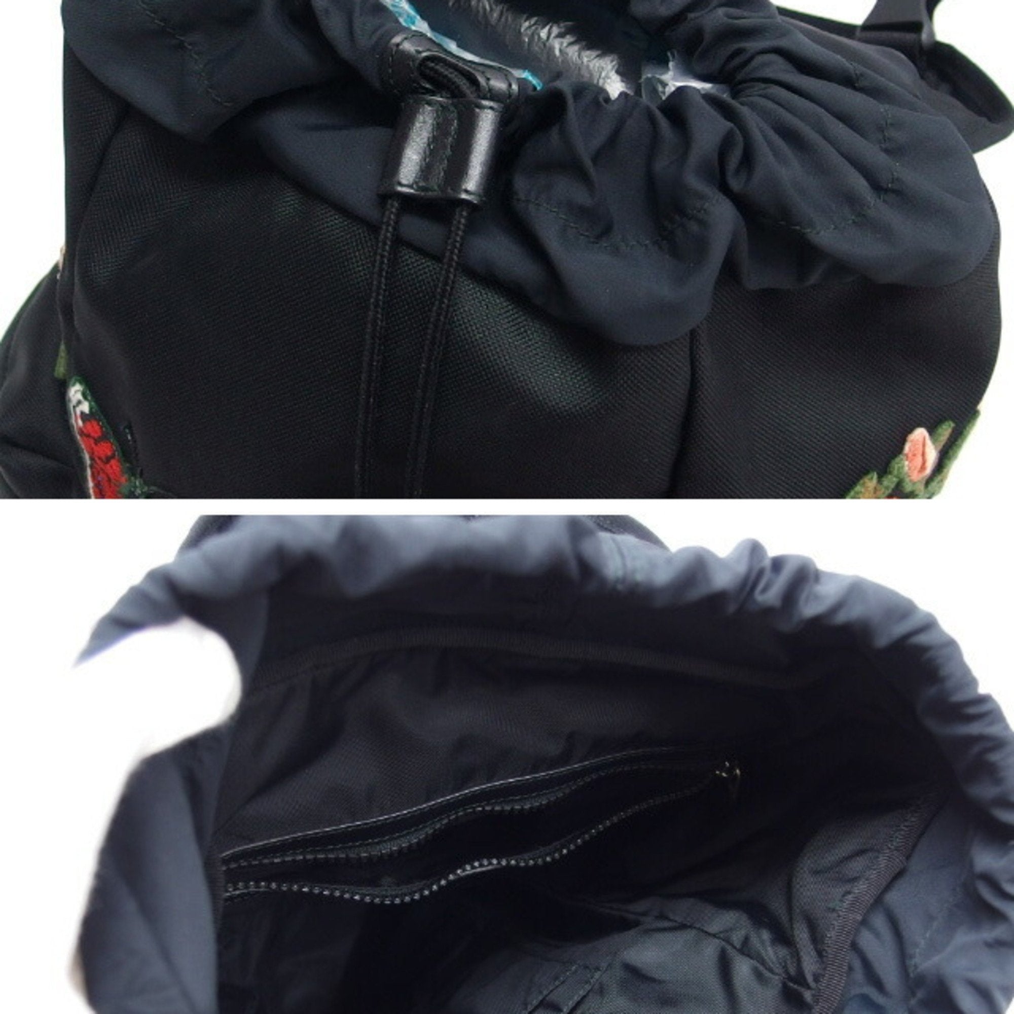 Gucci Black Canvas Backpack (Pre-Owned)