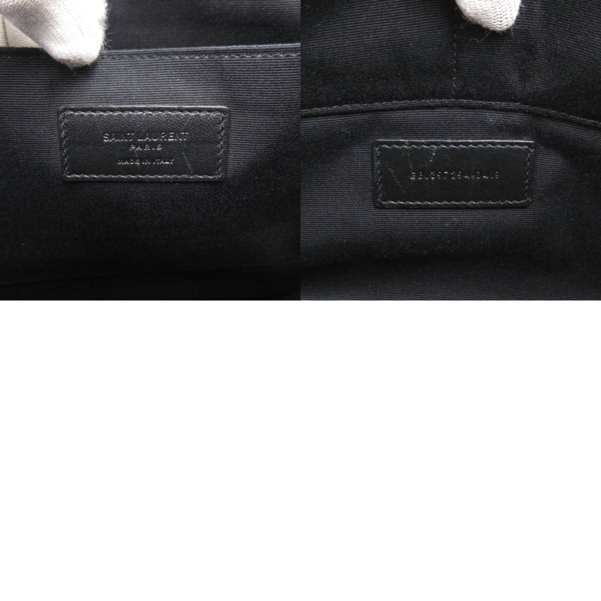 Yves Saint Laurent Black Leather Clutch Bag (Pre-Owned)