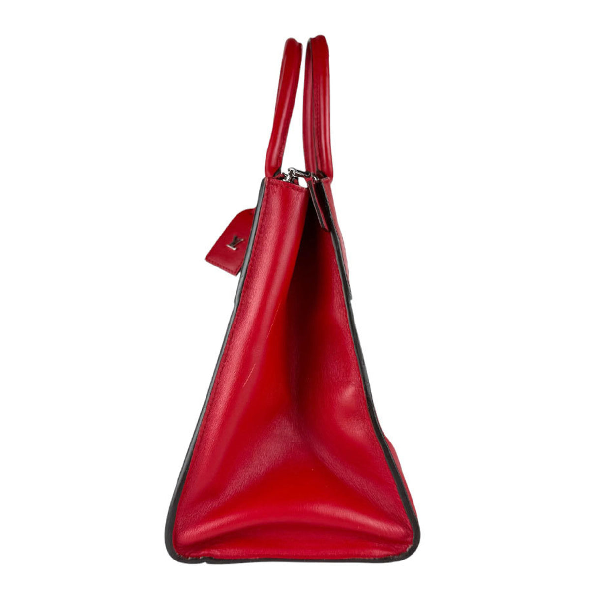 Louis Vuitton Red Color Leather Handbag Shoulder Bag (Pre-Owned)