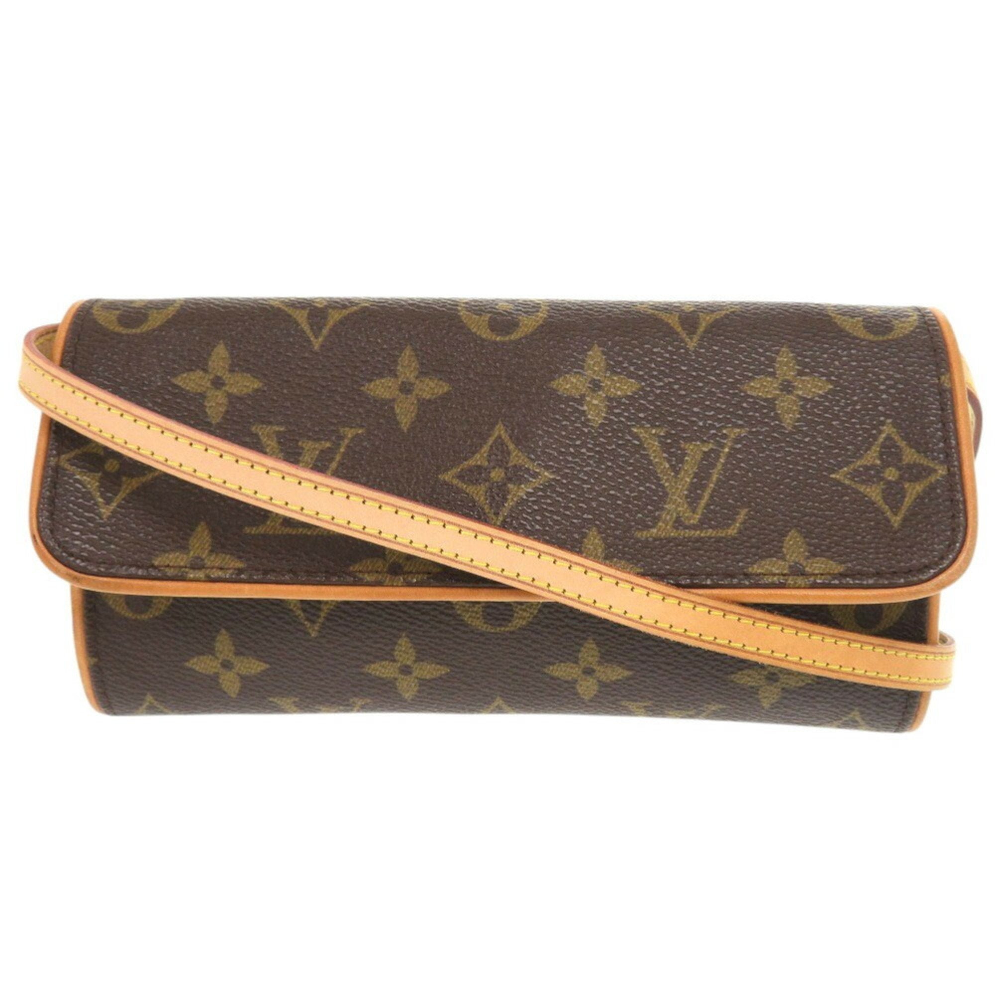 Louis Vuitton Brown Monogram Pochette Shoulder Bag (Pre-Owned)