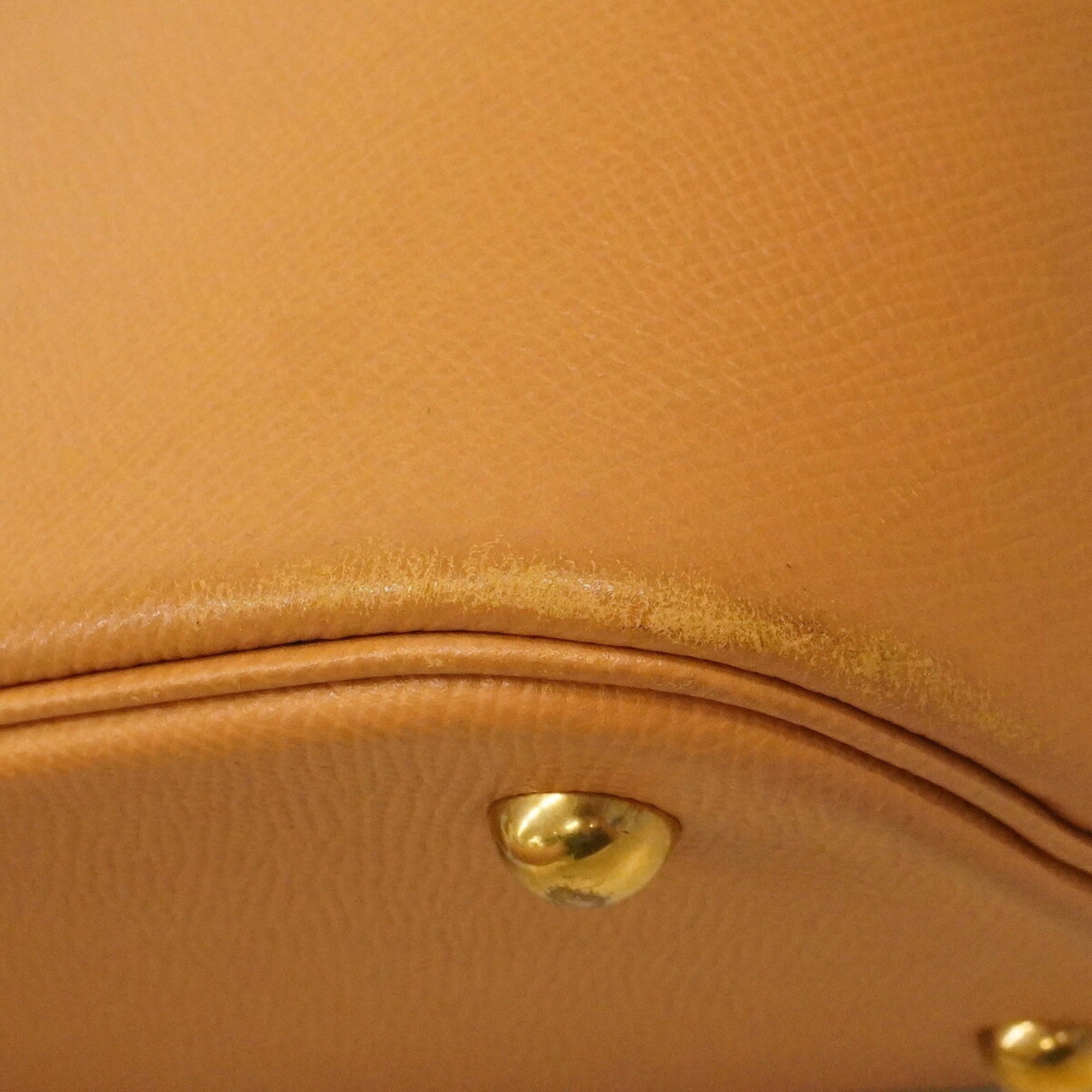 Hermes Natural Sable Courchevel Leather Handbag (Pre-Owned)