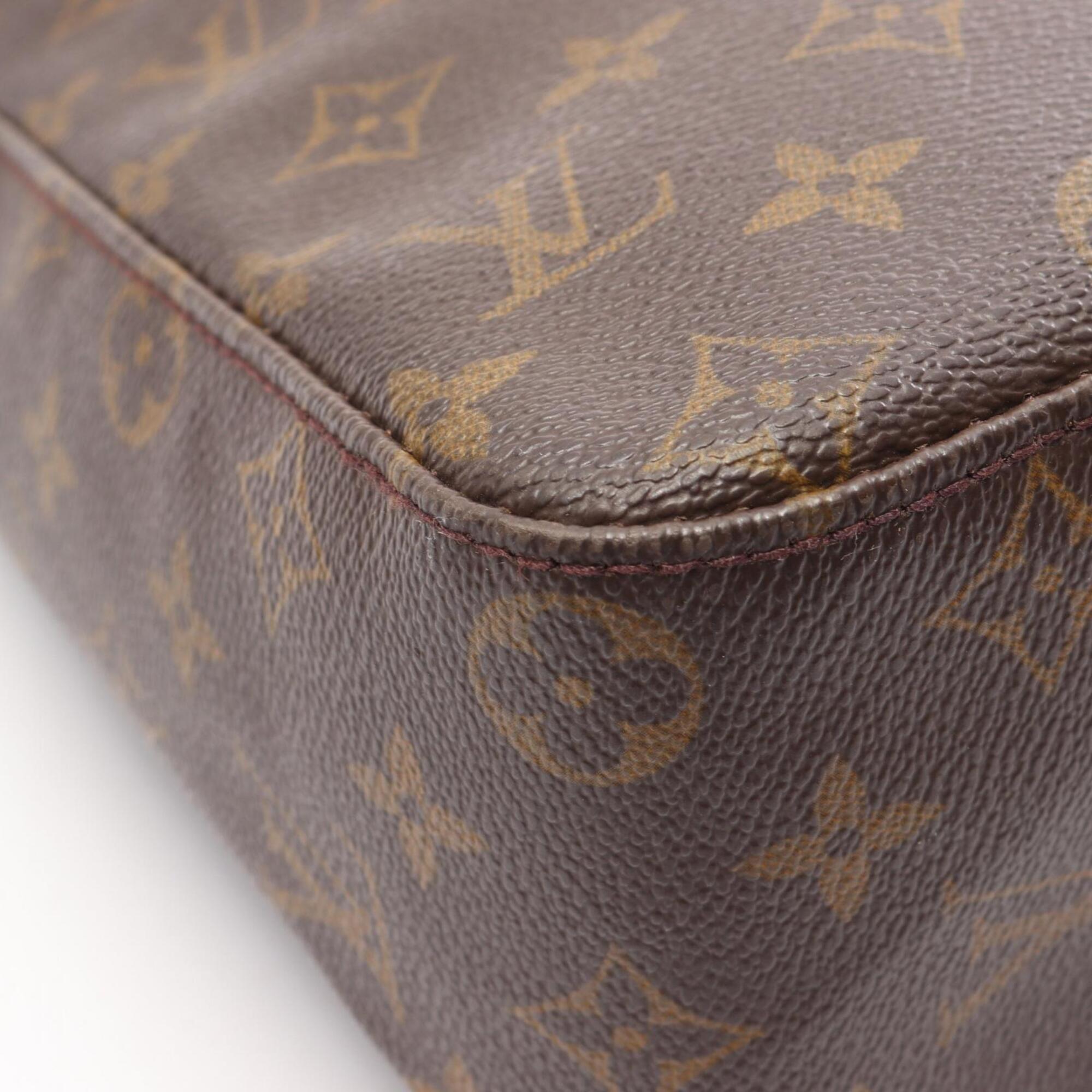 Louis Vuitton Brown Coated Canvas Pvc Monogram Leather Handbag Shoulder Bag (Pre-Owned)