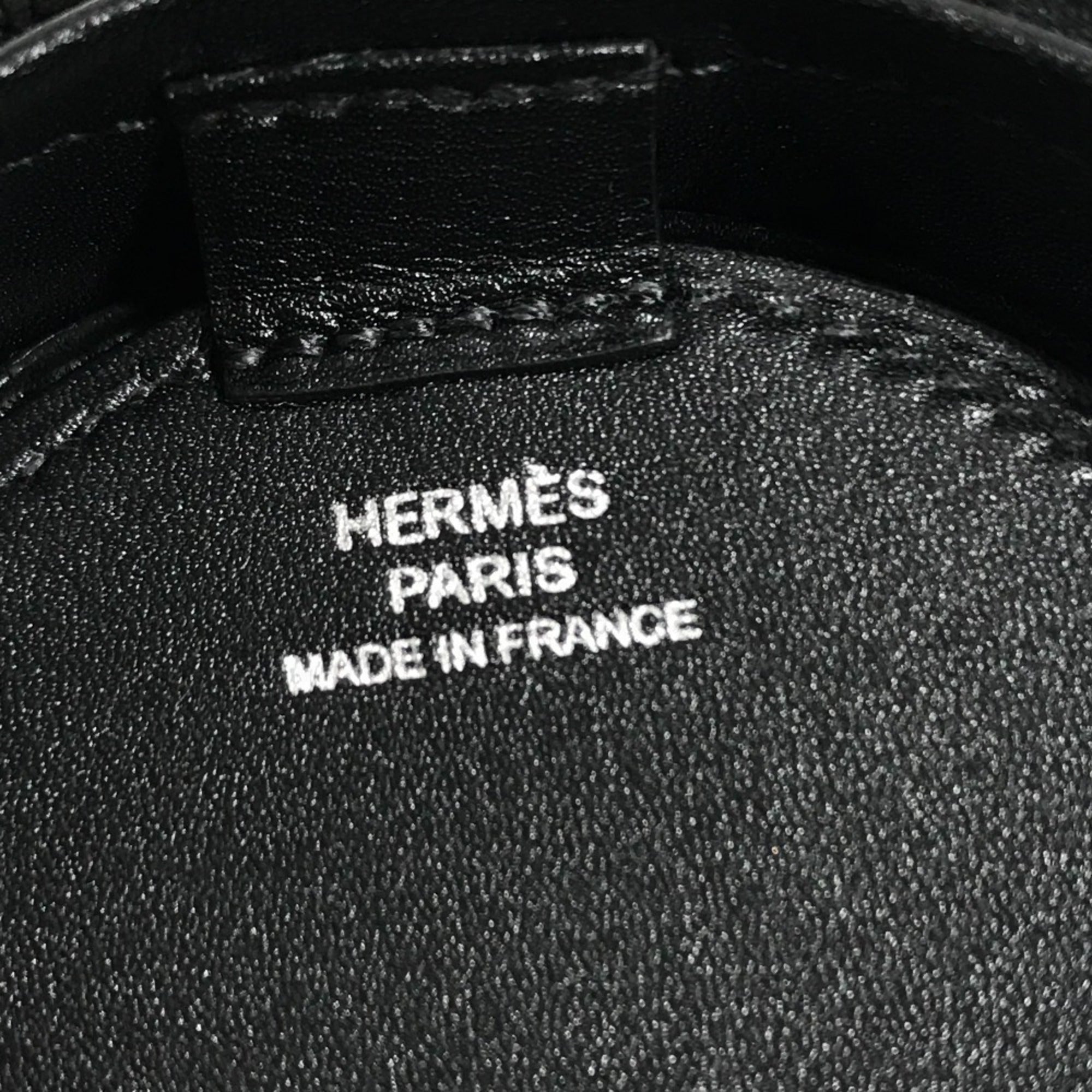 Hermes Black Swift Leather Pochette Shoulder Bag (Pre-Owned)