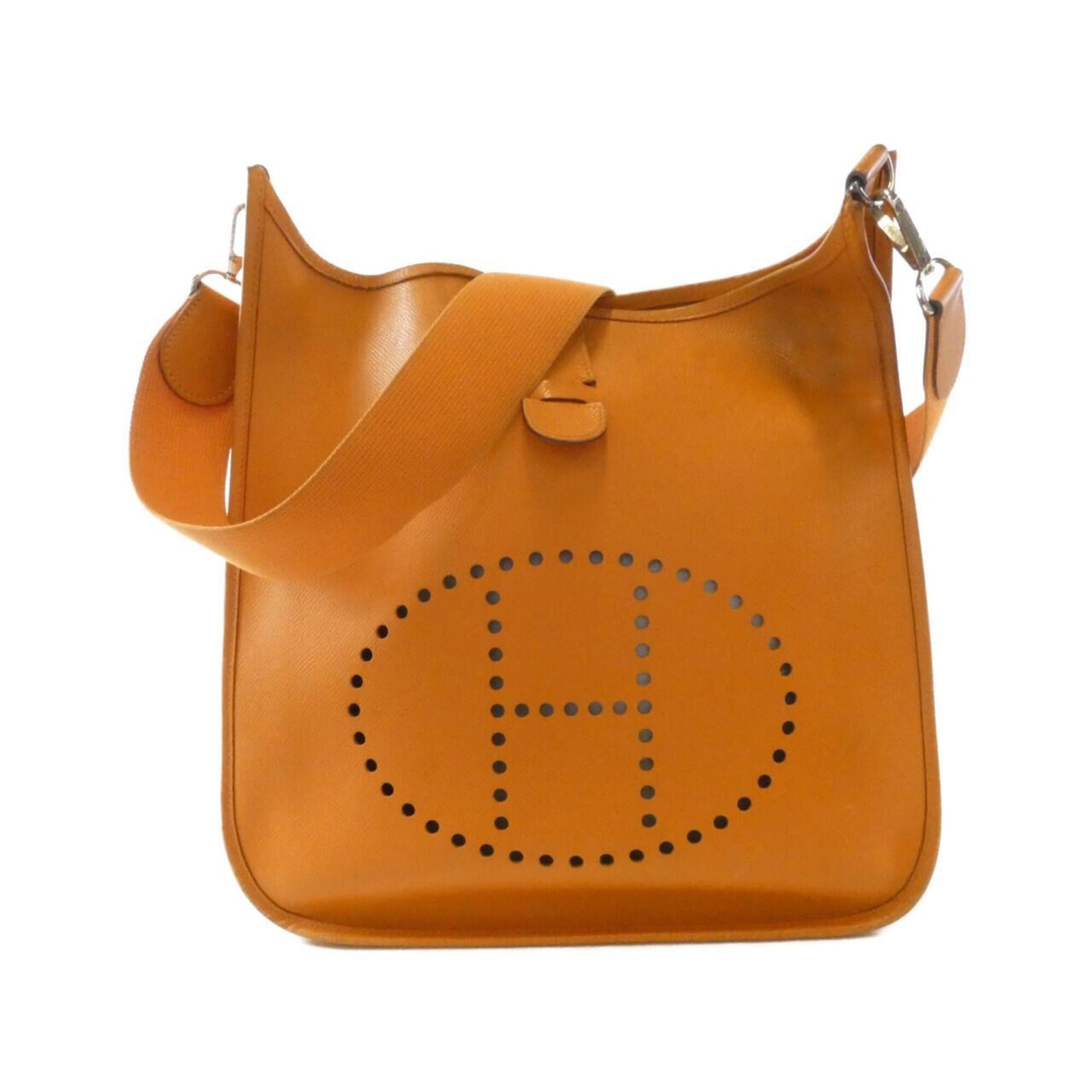 Hermes Orange Epsom Leather Shoulder Bag (Pre-Owned)
