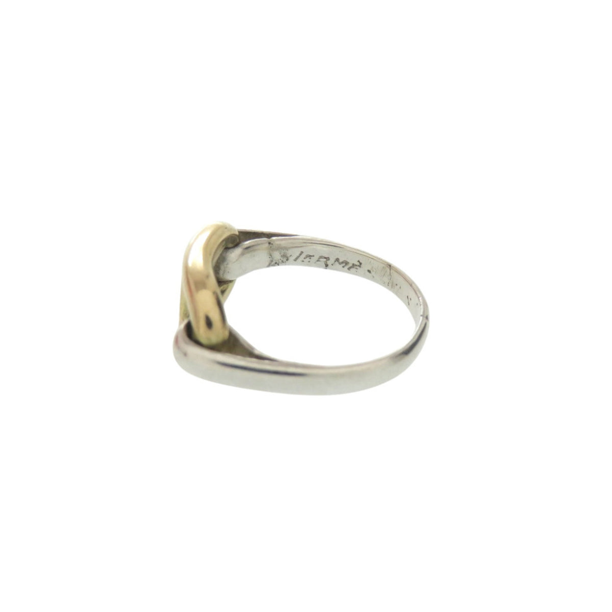 Hermes Gold Silver Gold (18K) Silver 925 Band Ring (Pre-Owned)