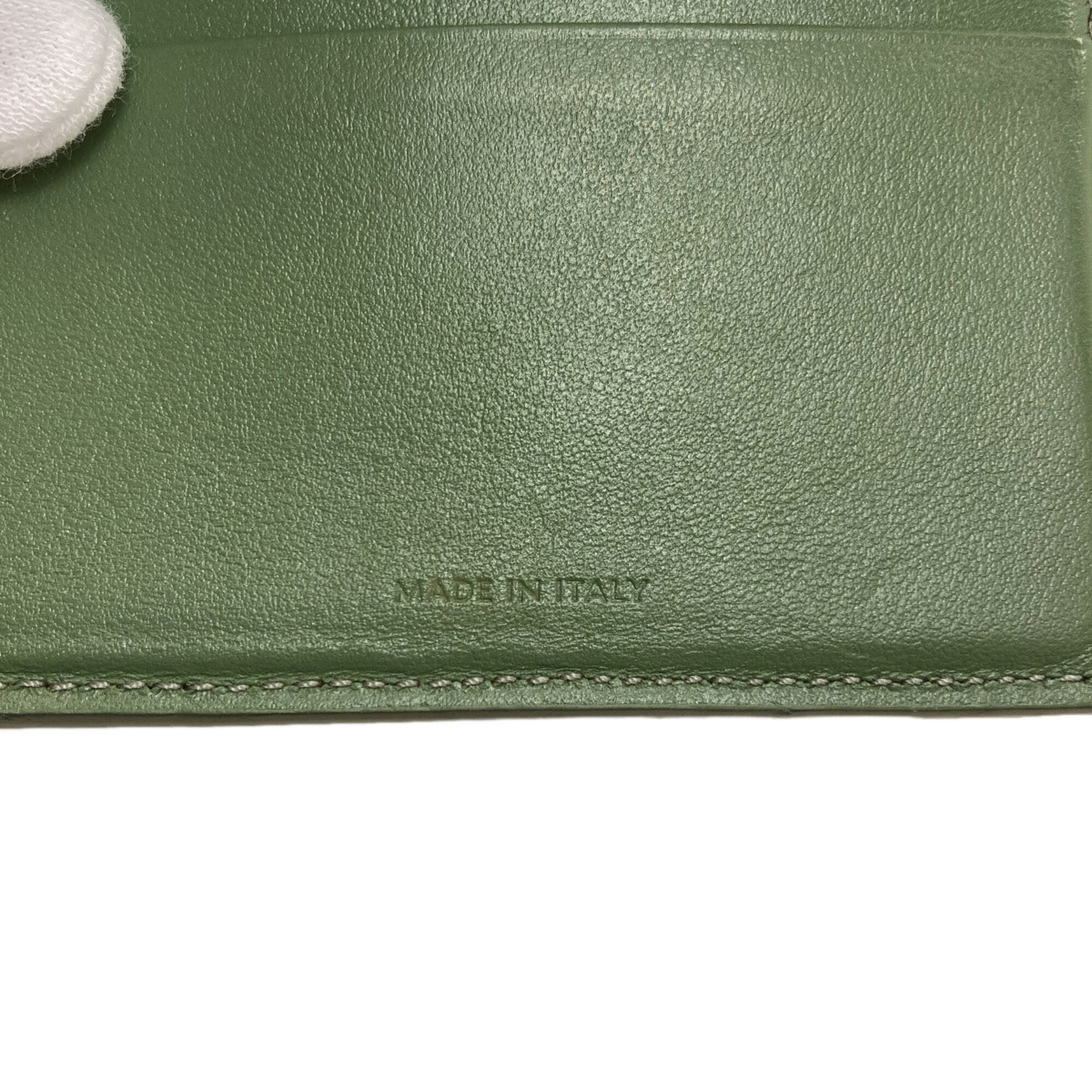 Celine Green Leather Wallet (Bi-Fold) (Pre-Owned)