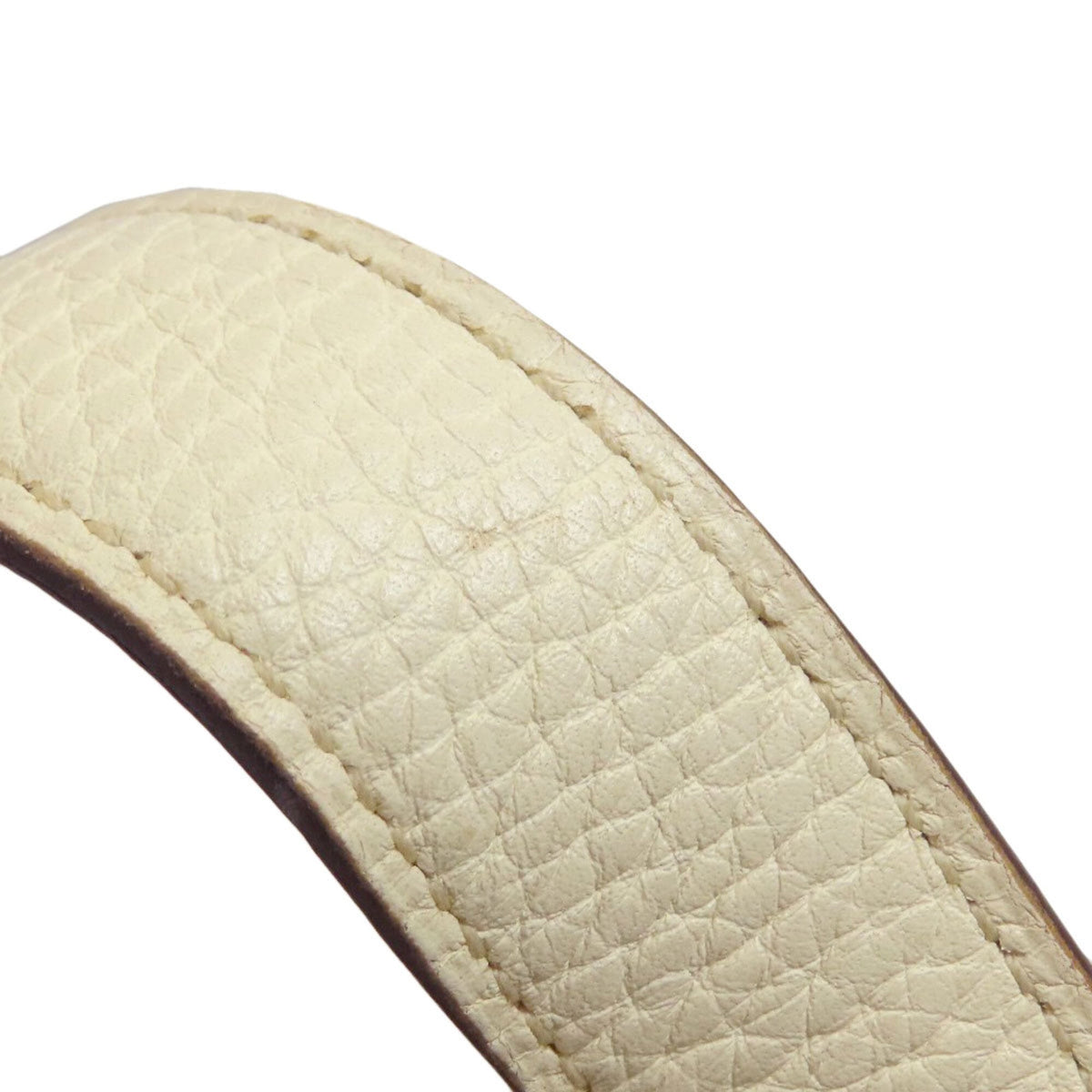 Hermes Picotin Cream Gold Grayish Taurillon Clemence Leather Handbag (Pre-Owned)