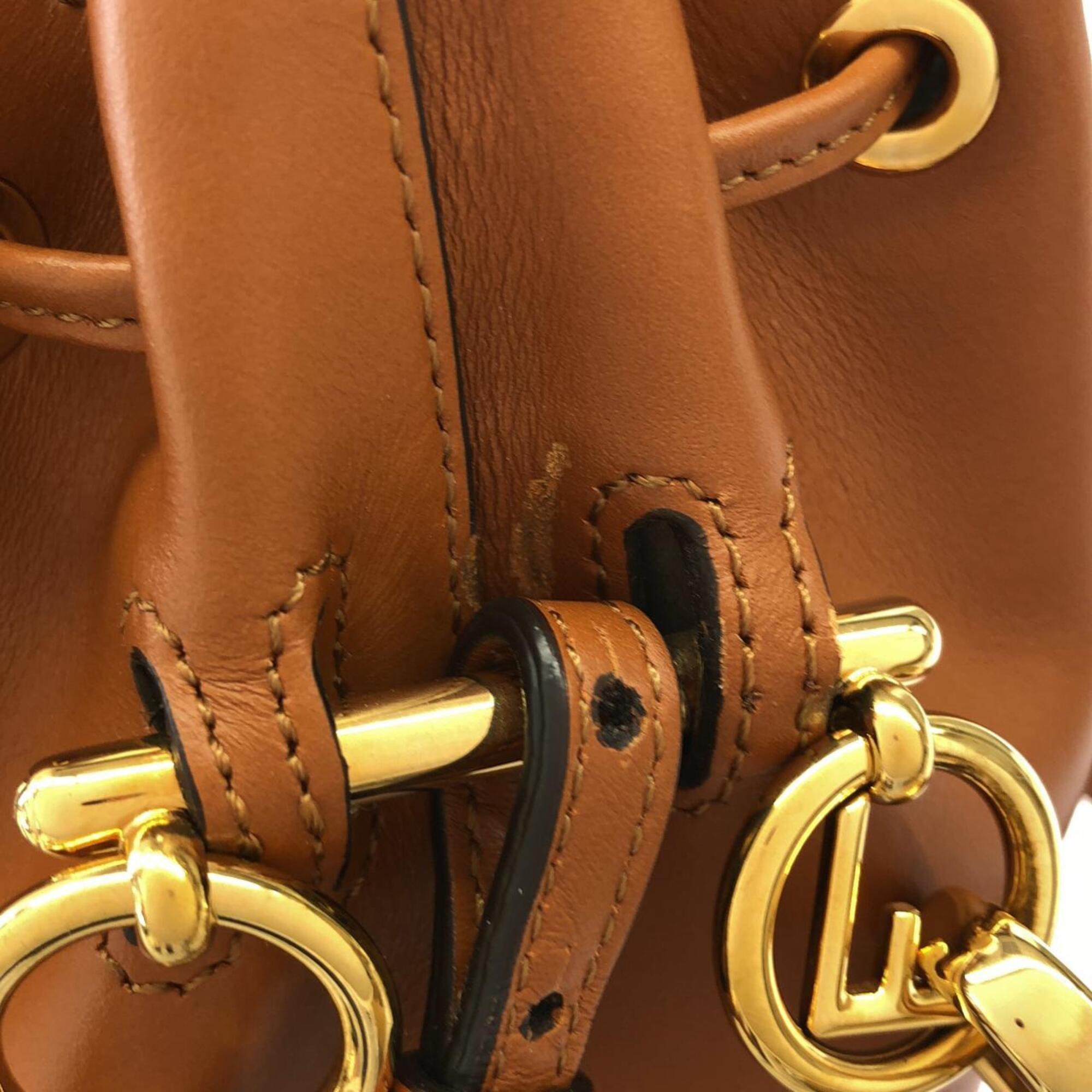 Fendi Brown Leather Handbag (Pre-Owned)